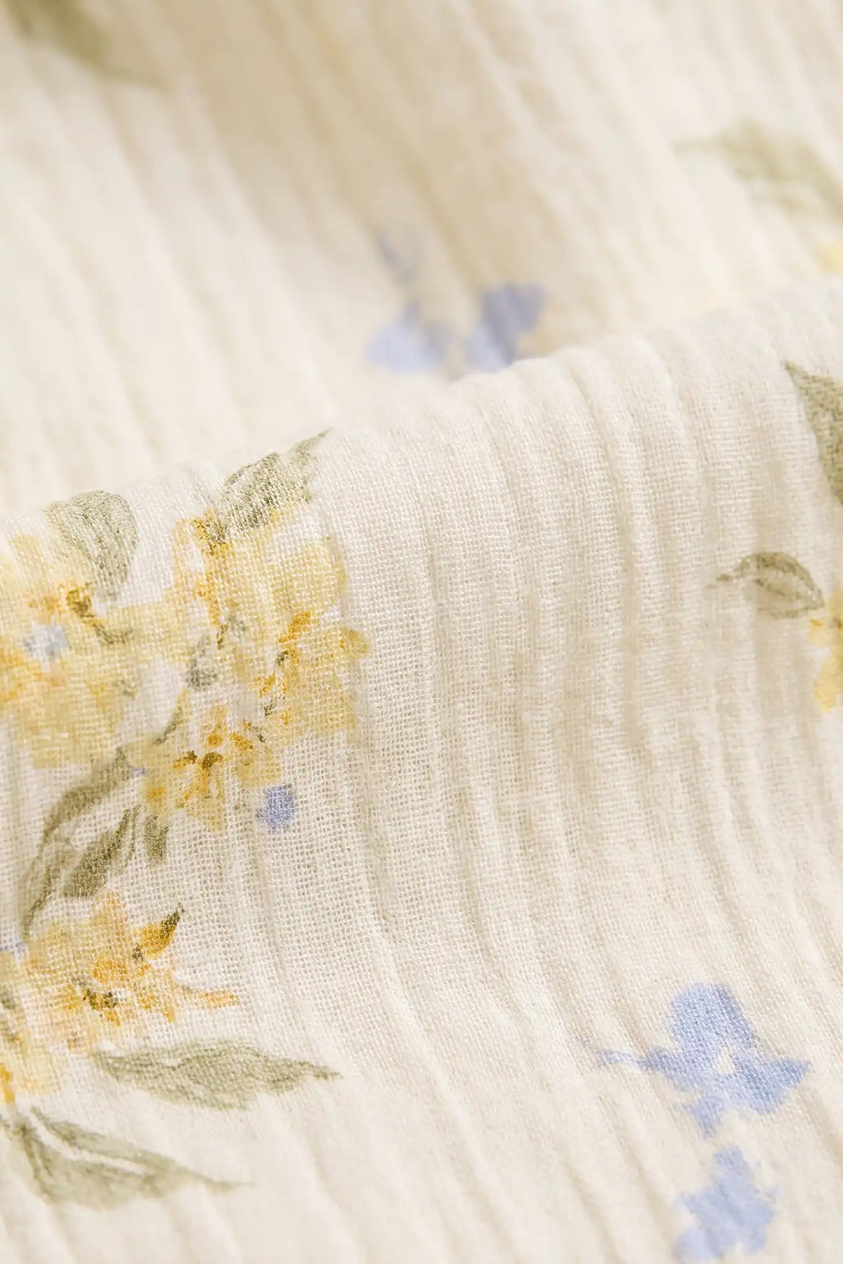 Ruffle-Trim Cotton Maternity Pajama Set