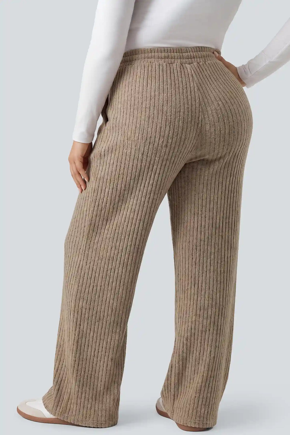 Maternity Wide-Leg Ribbed Lounge Pants