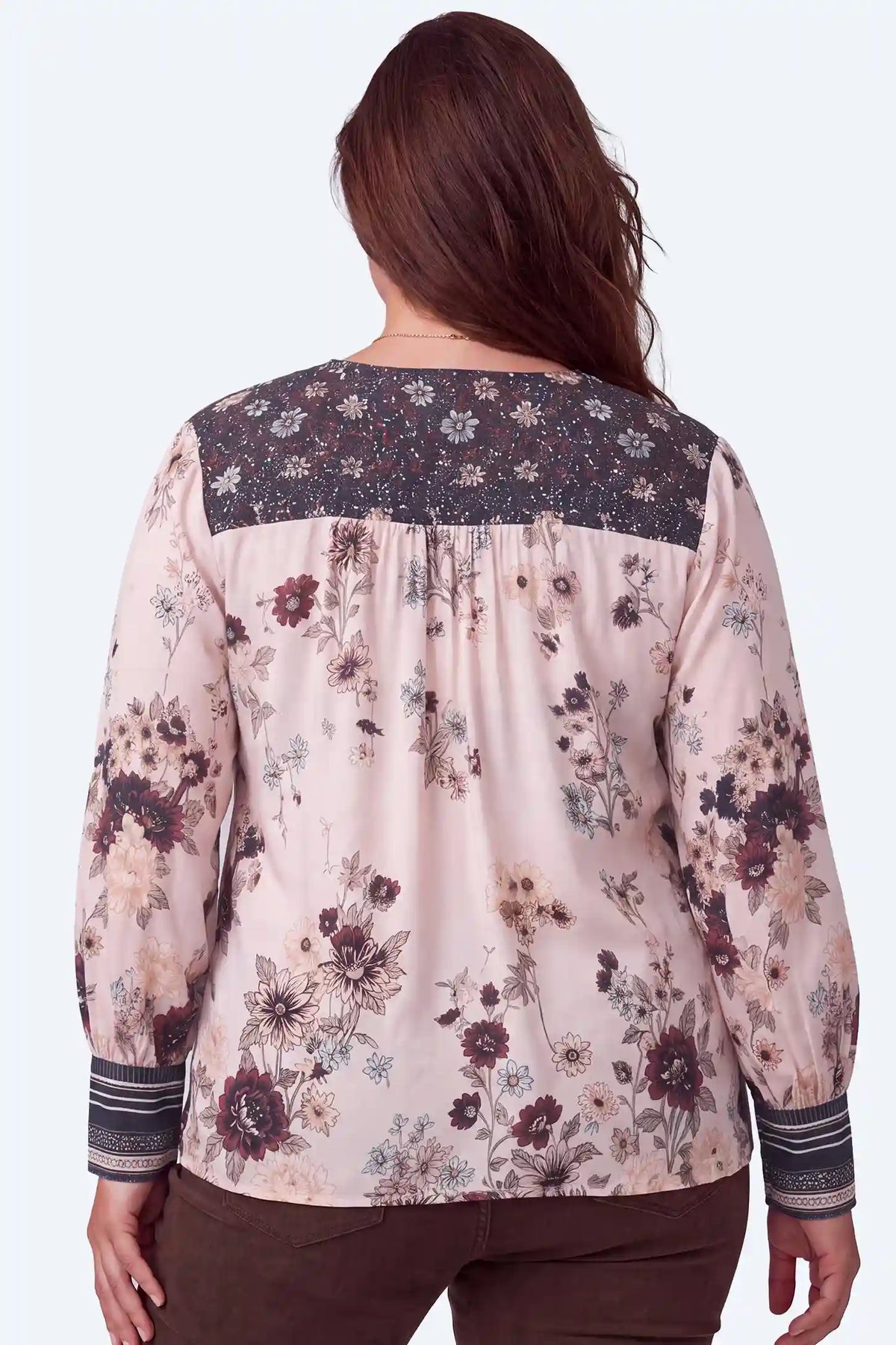 Floral Print Boho V-Neck Maternity Blouse