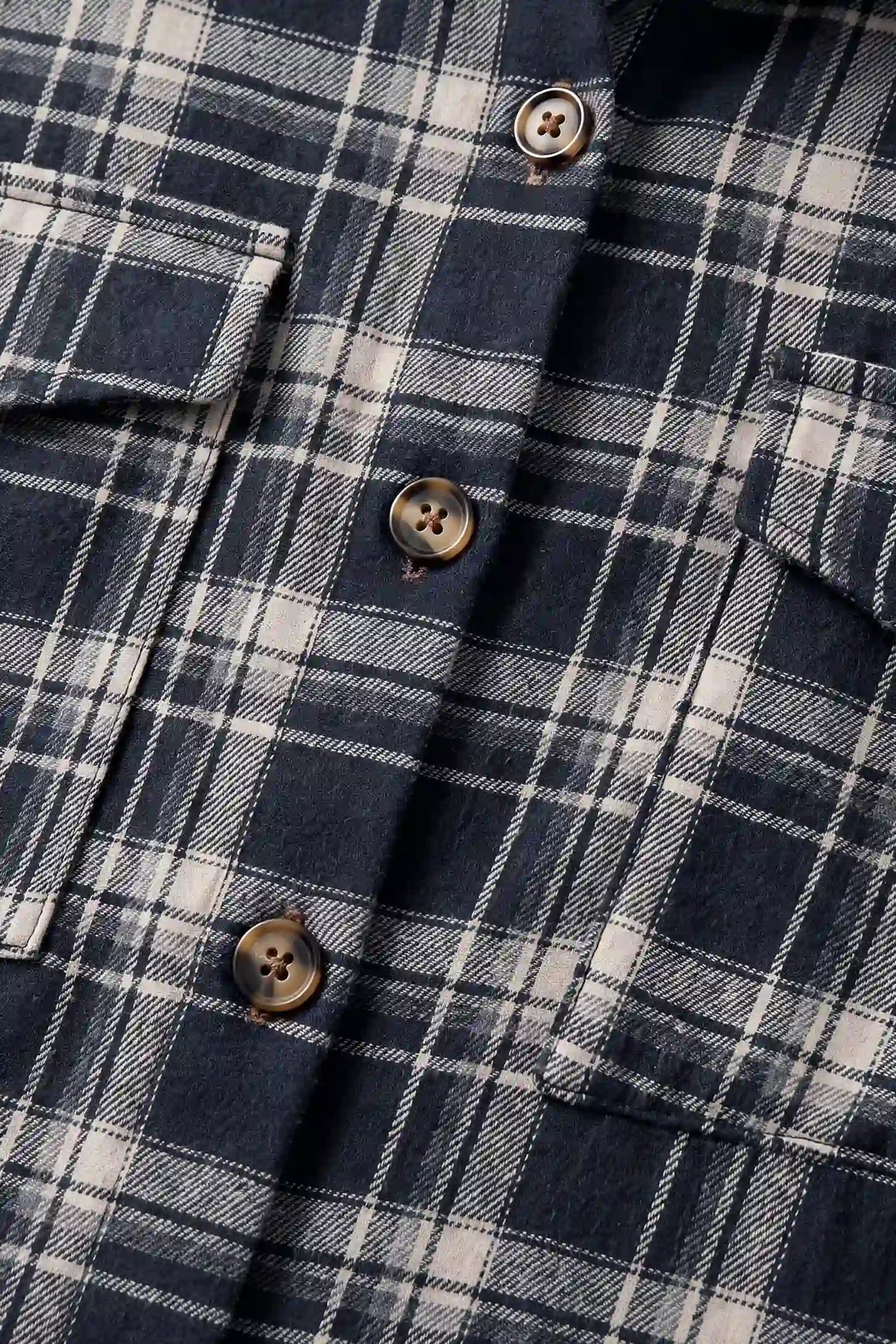 Plaid Relaxed Button-Down Maternity Shirt
