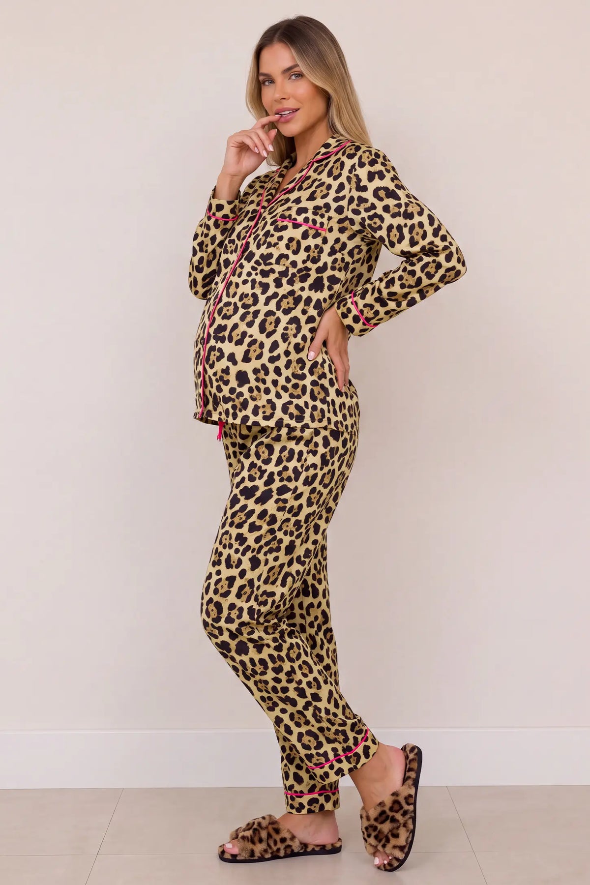 Pretty in Leopard Maternity Pajama Set