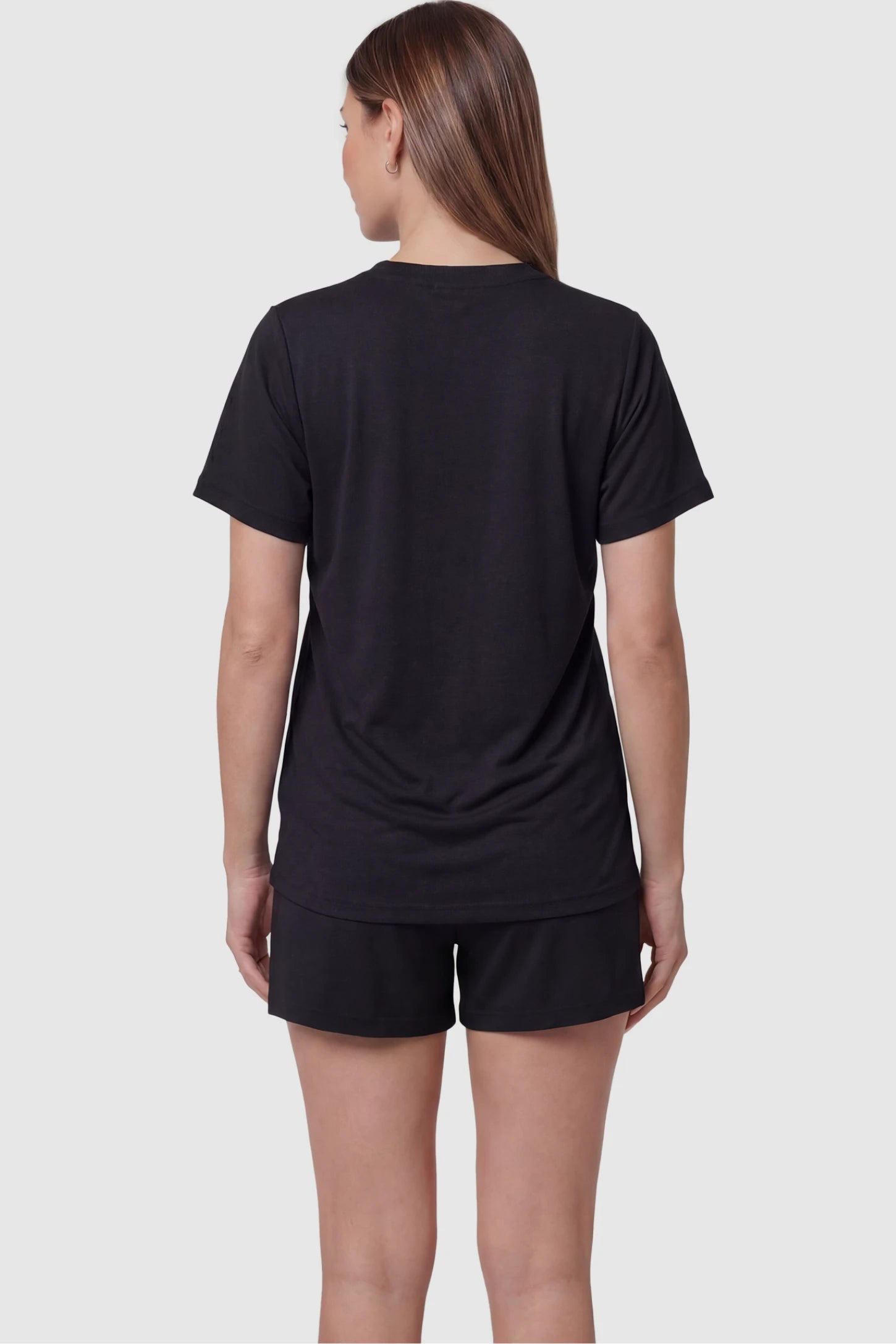 Soft Stretch Short Sleeve Maternity & Nursing Lounge Set