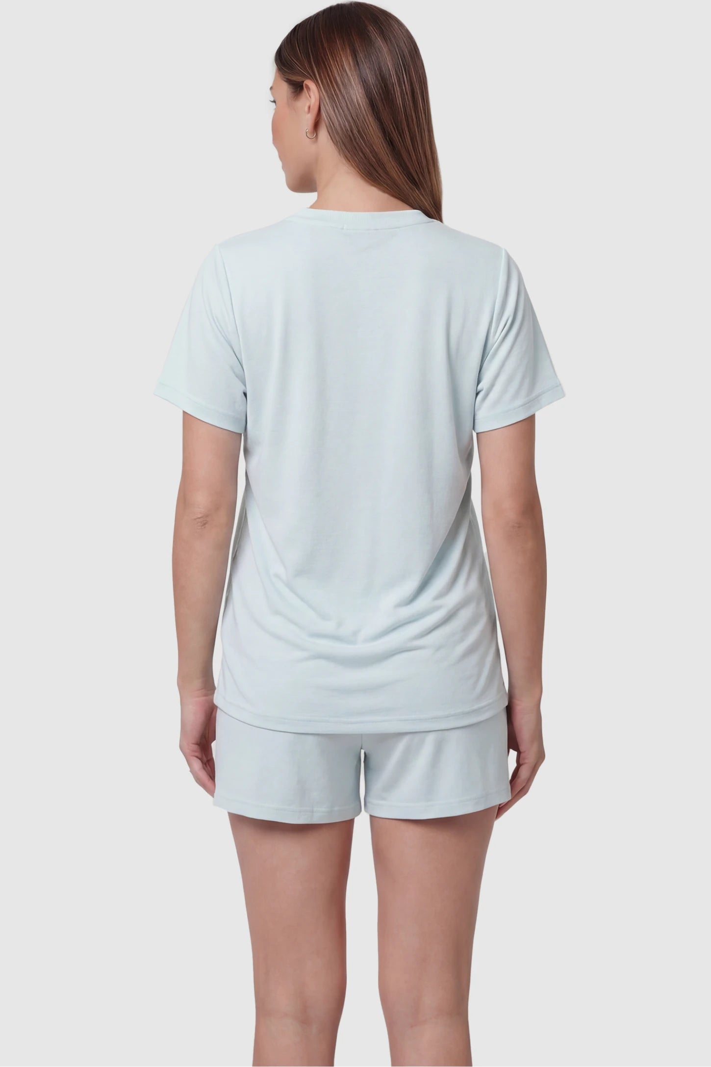 Soft Stretch Short Sleeve Maternity & Nursing Lounge Set