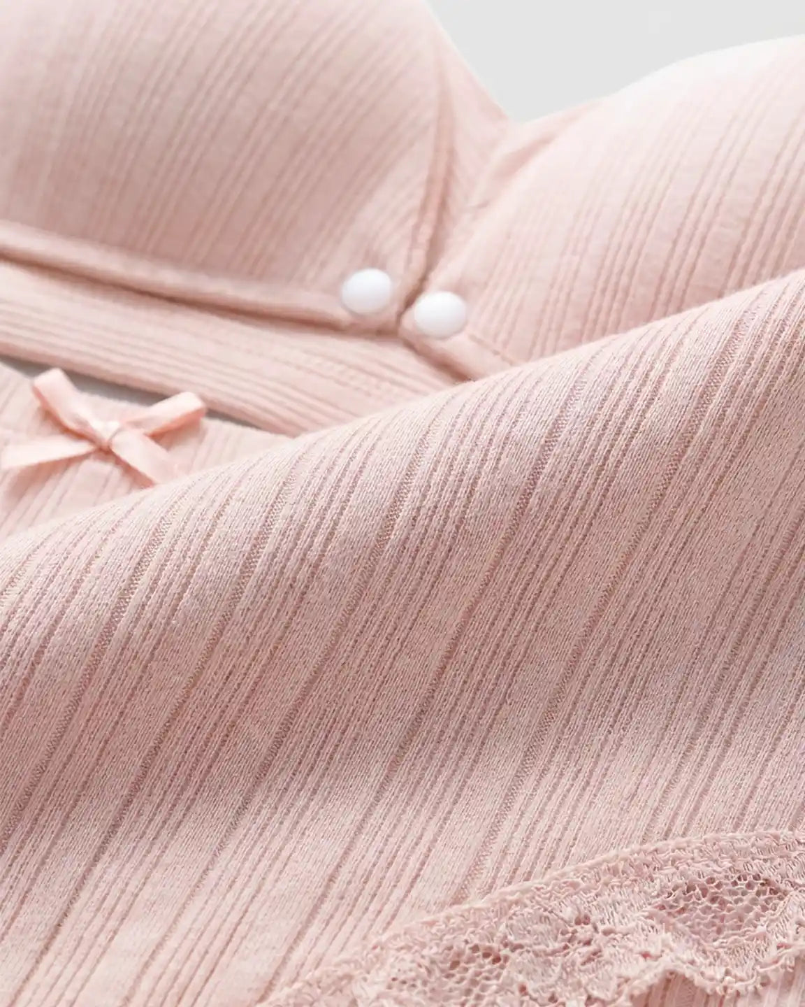 Wire-Free Breathable High-Waist Maternity Nursing Bra & Panty Set