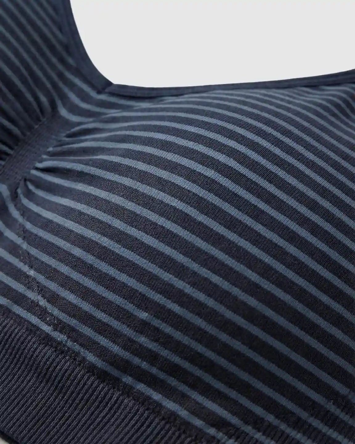 Seamless Striped Wireless Nursing Bra