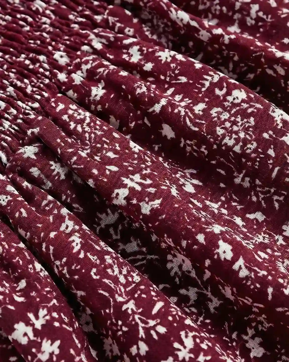 Floral Print Side Slit Maternity Maxi Dress