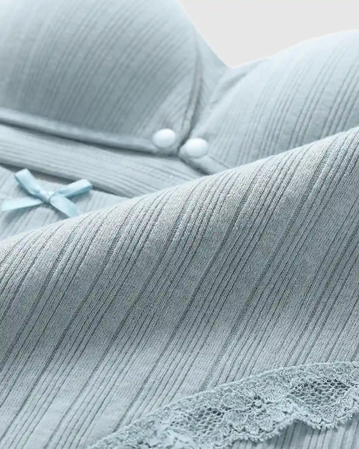 Wire-Free Breathable High-Waist Maternity Nursing Bra & Panty Set