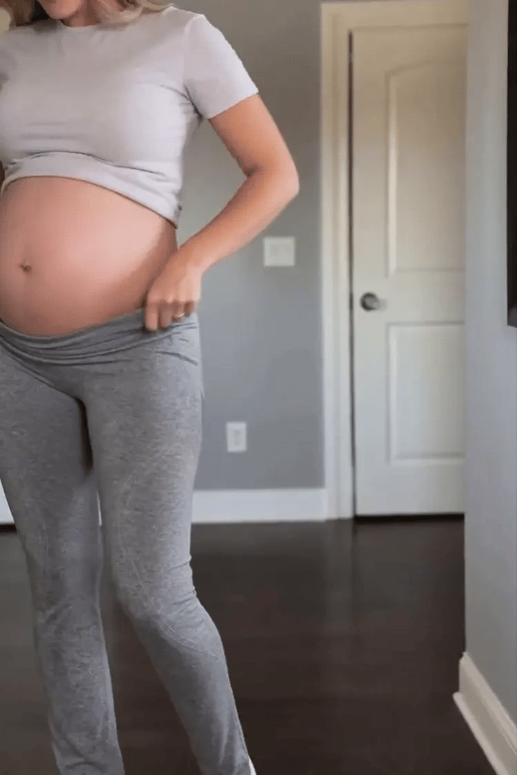 Full-Panel Full-Length Maternity Yoga Leggings