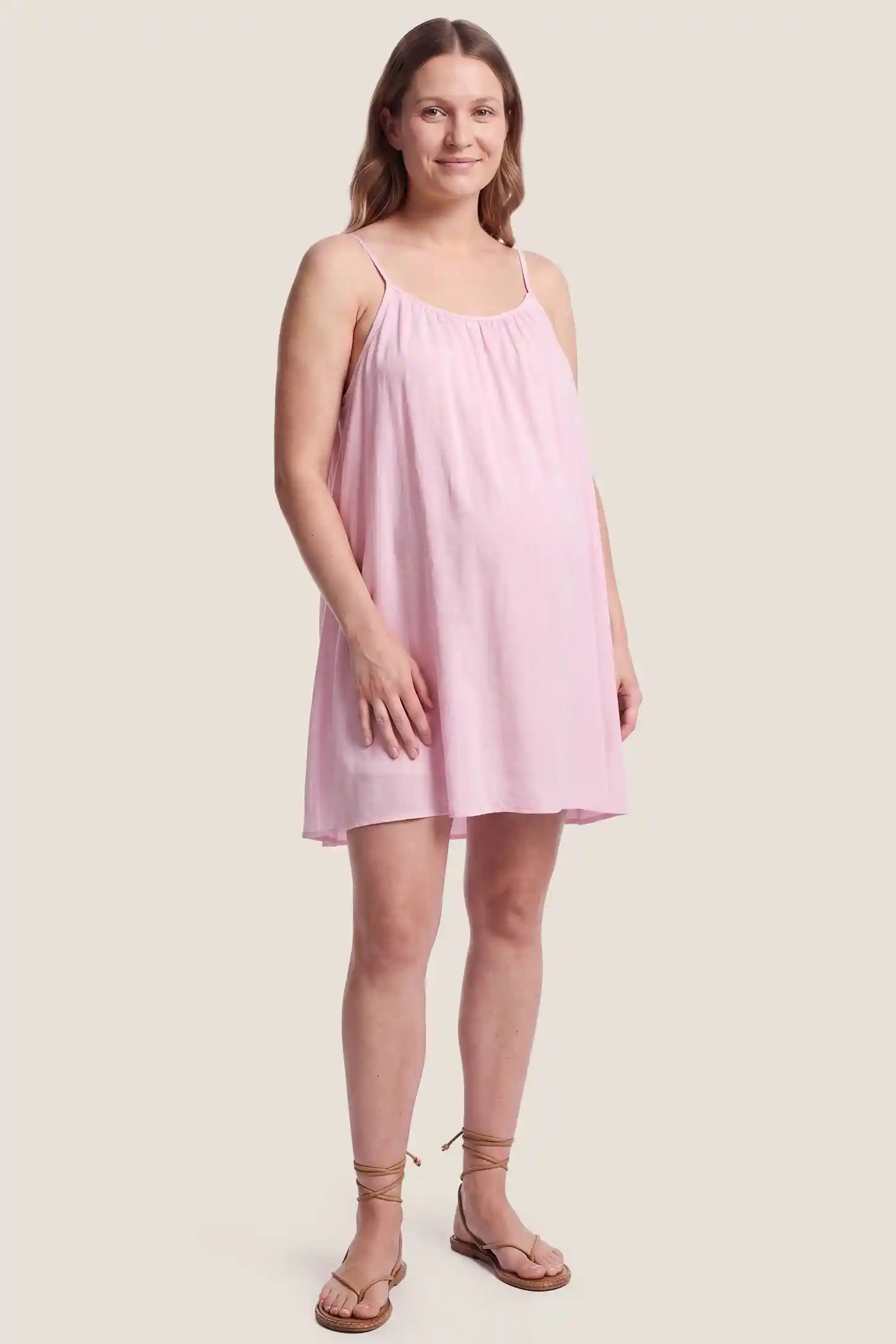 Open Back Flowy Cami Maternity Dress