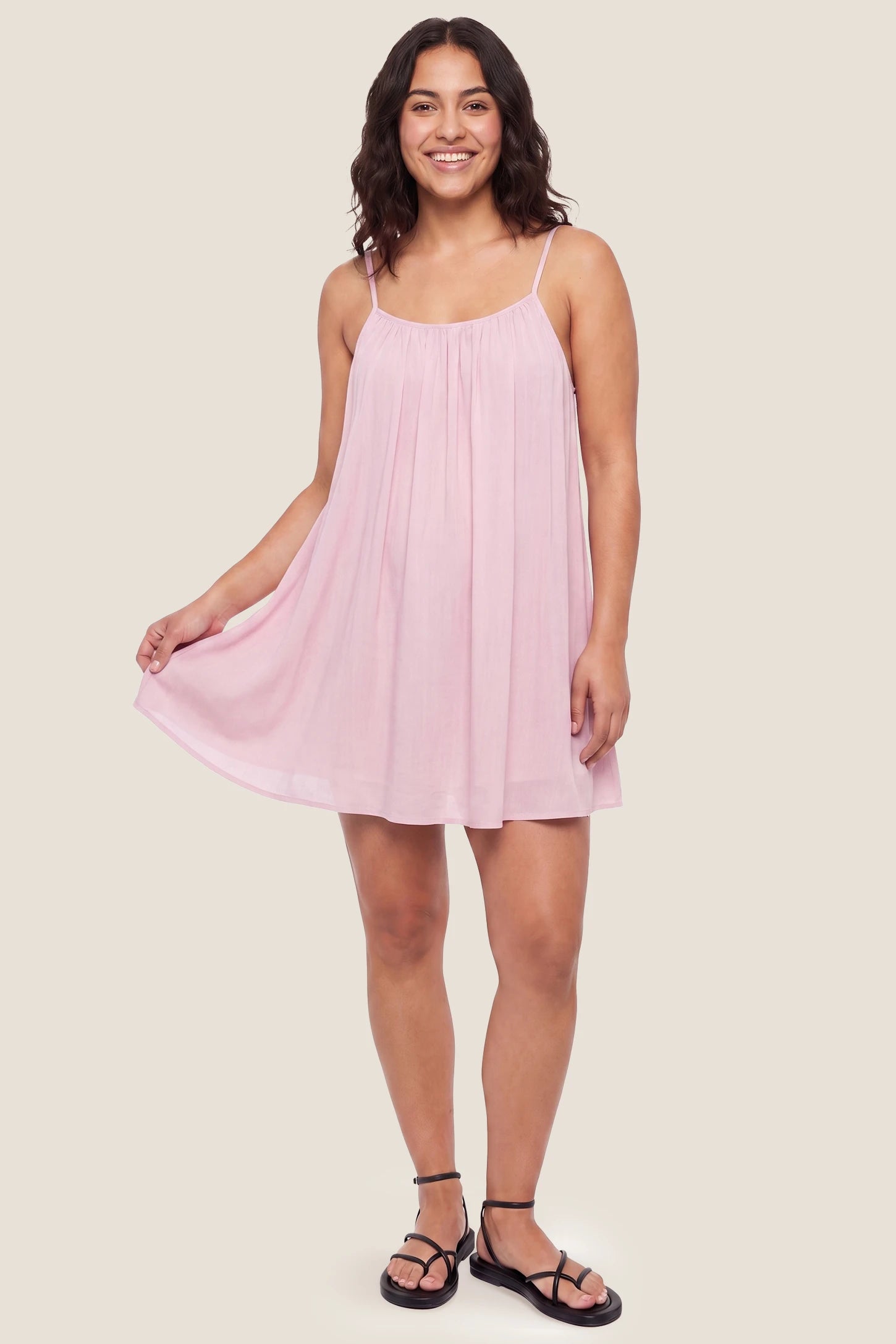 Open Back Flowy Cami Maternity Dress