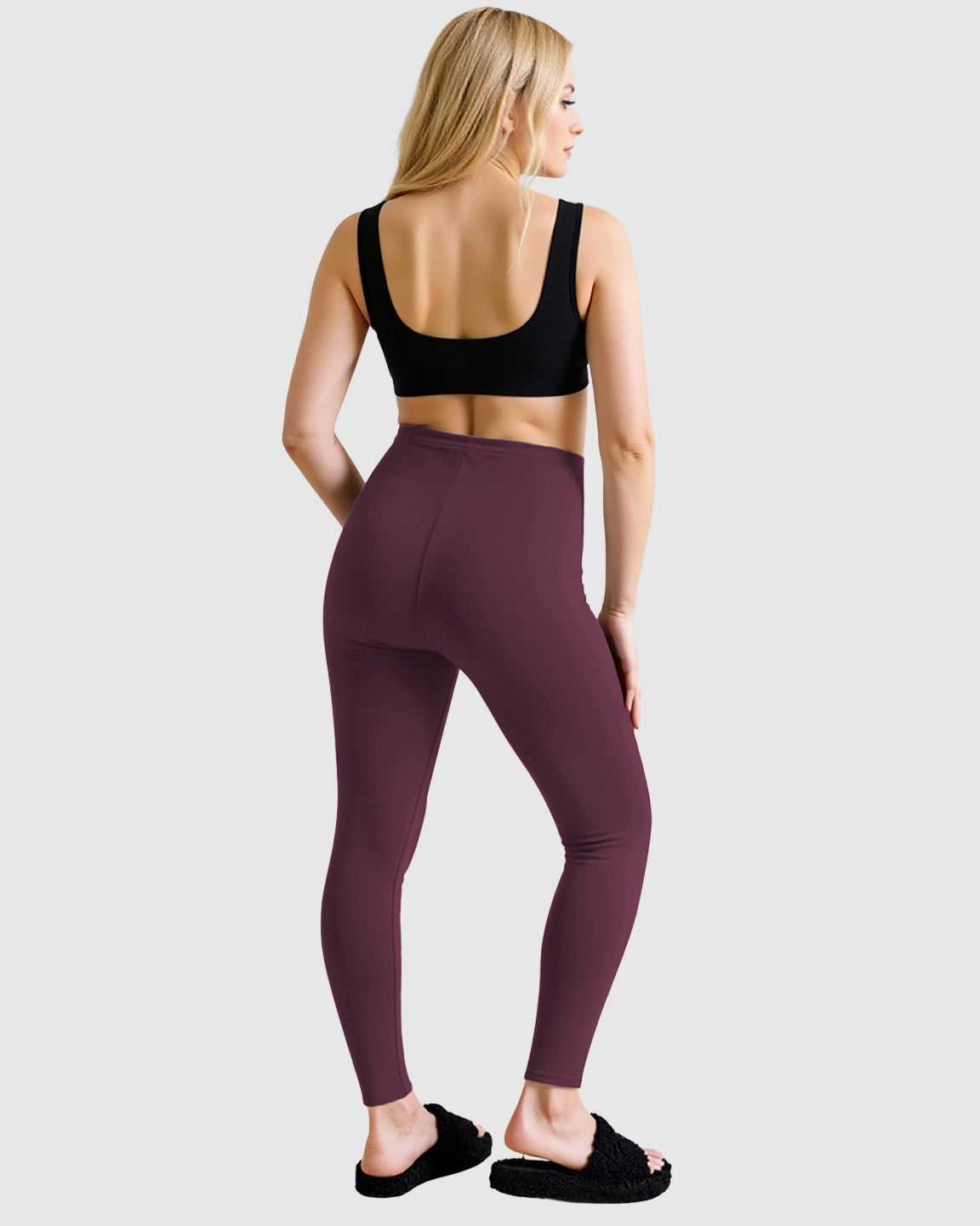 Belly-Support Sculpting Maternity Leggings
