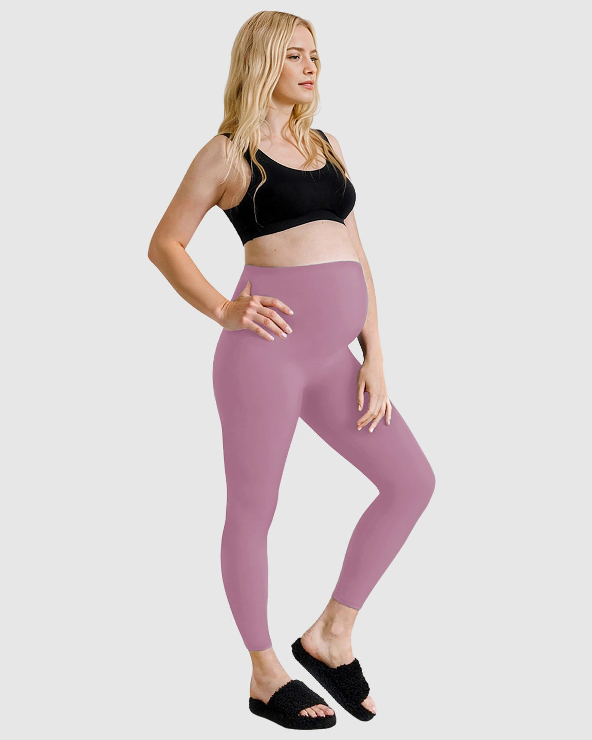 Belly-Support Sculpting Maternity Leggings