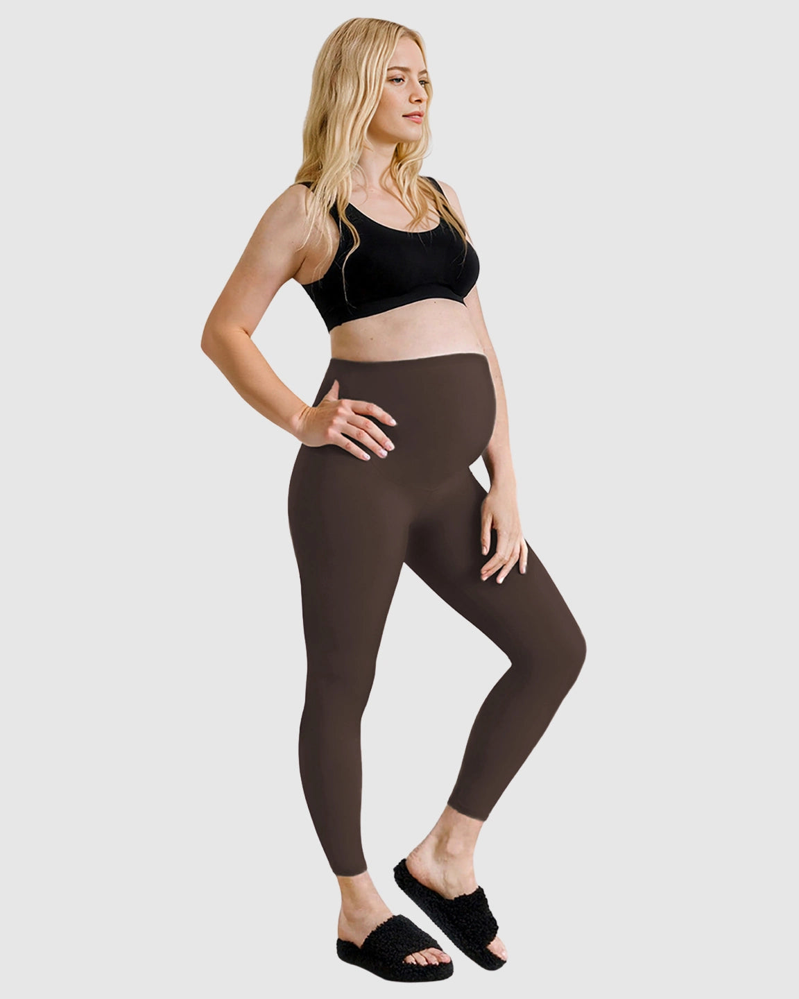 Belly-Support Sculpting Maternity Leggings