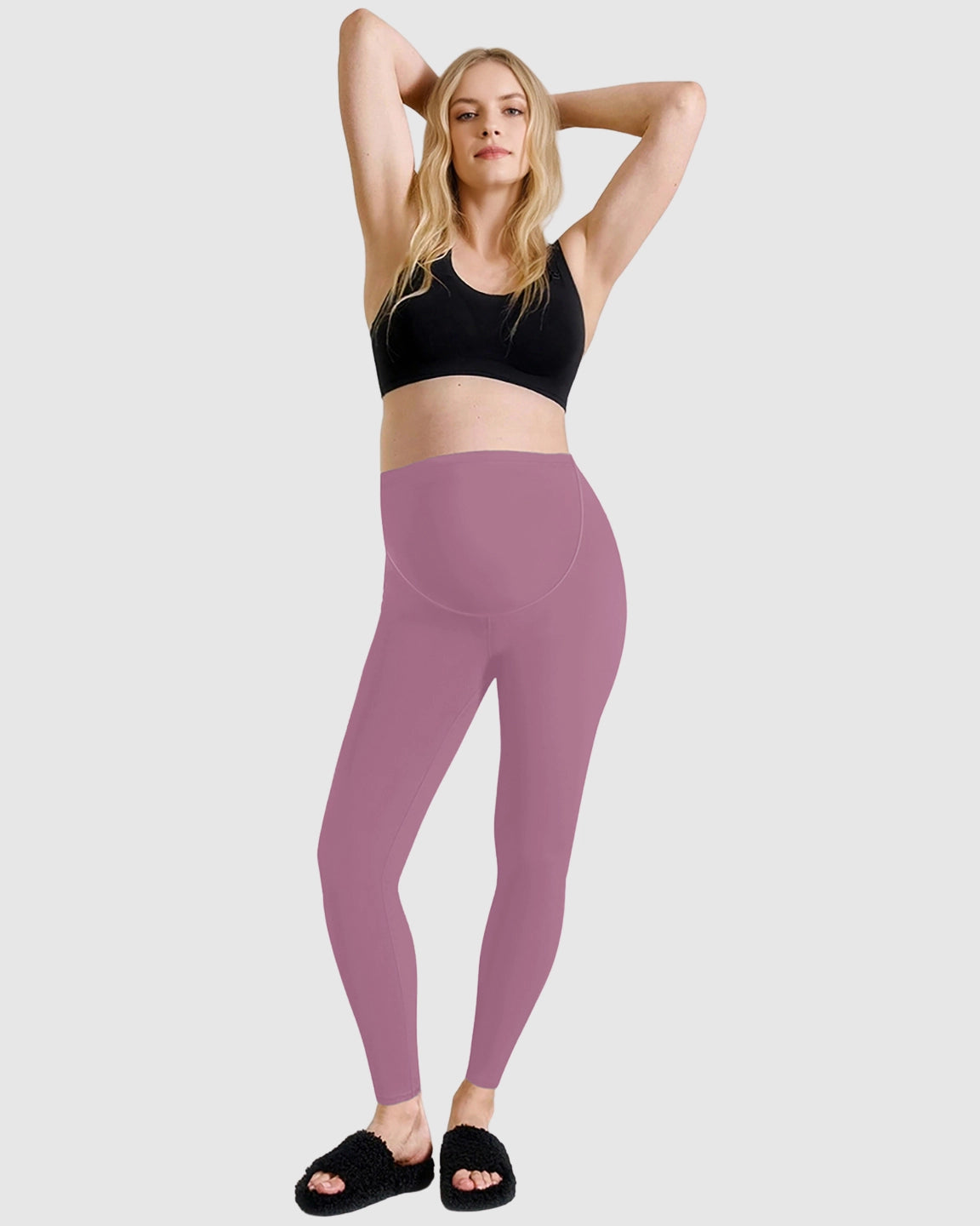Belly-Support Sculpting Maternity Leggings