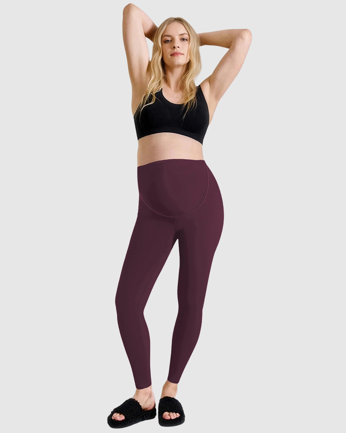 Belly-Support Sculpting Maternity Leggings