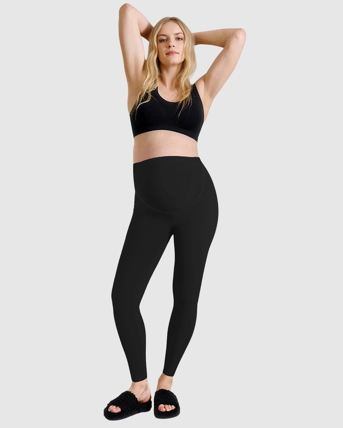 Belly-Support Sculpting Maternity Leggings