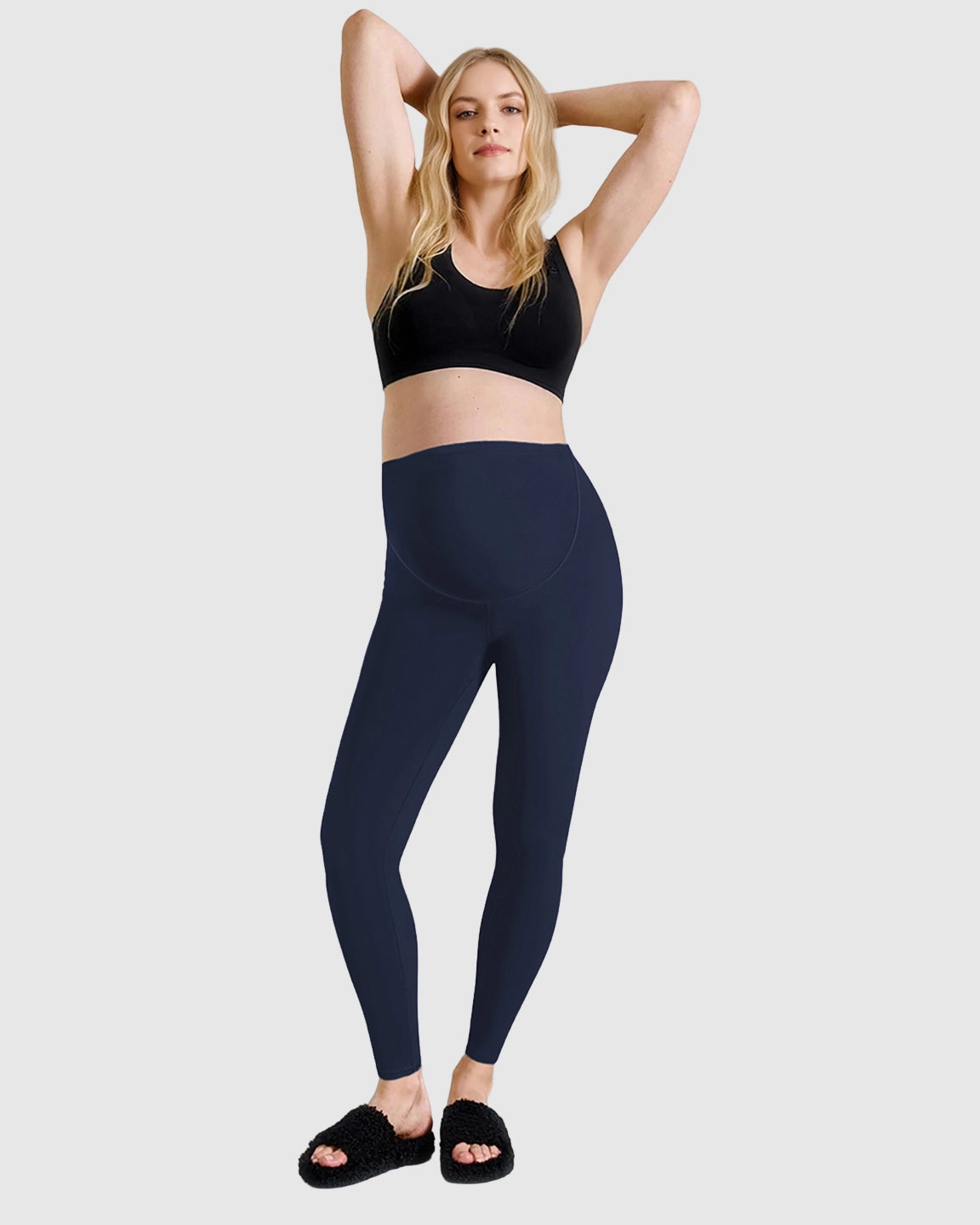 Belly-Support Sculpting Maternity Leggings