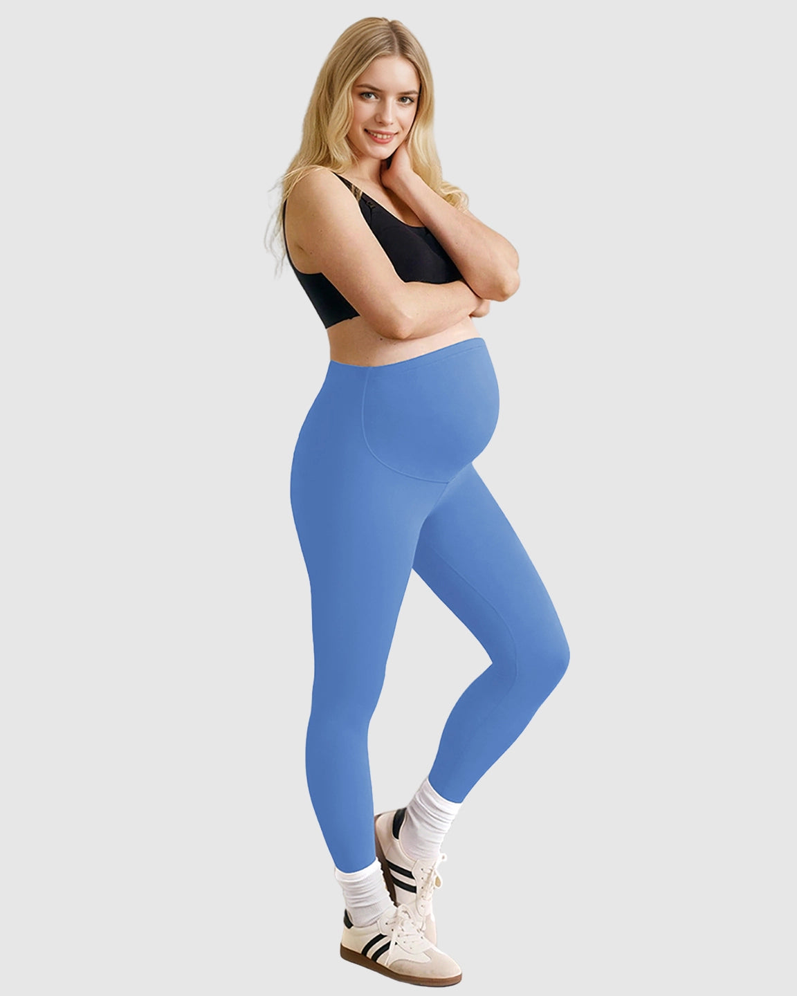 Belly-Support Sculpting Maternity Leggings
