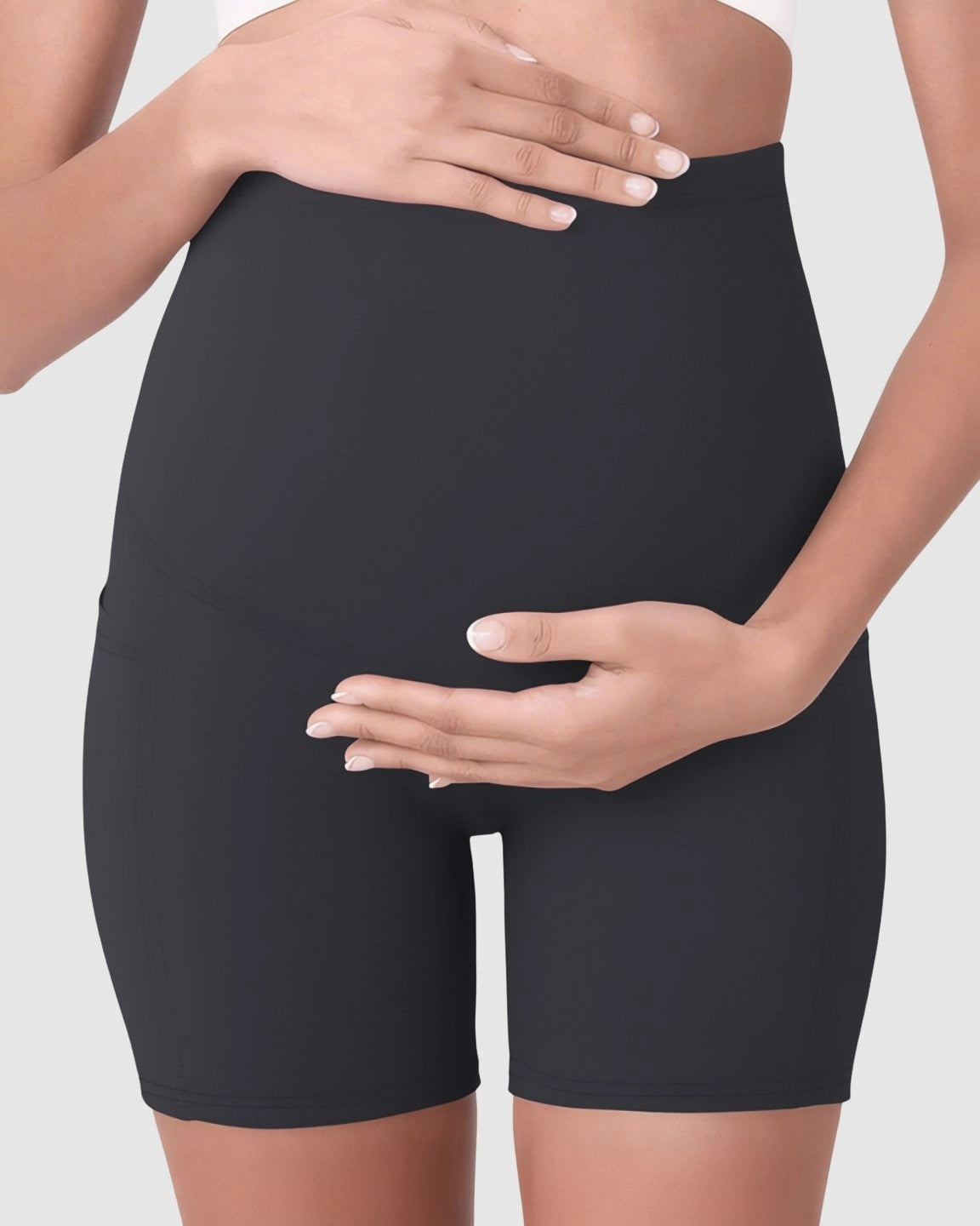 Over Belly Maternity Bike Short With Pockets