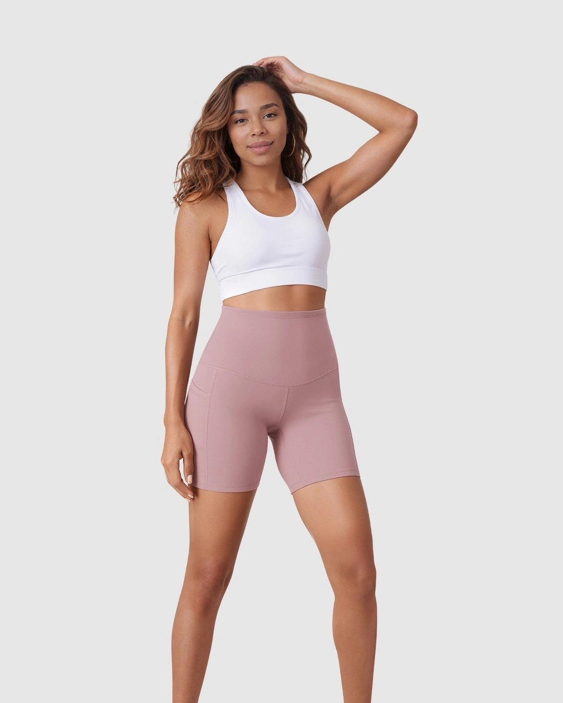 Over Belly Maternity Bike Short With Pockets