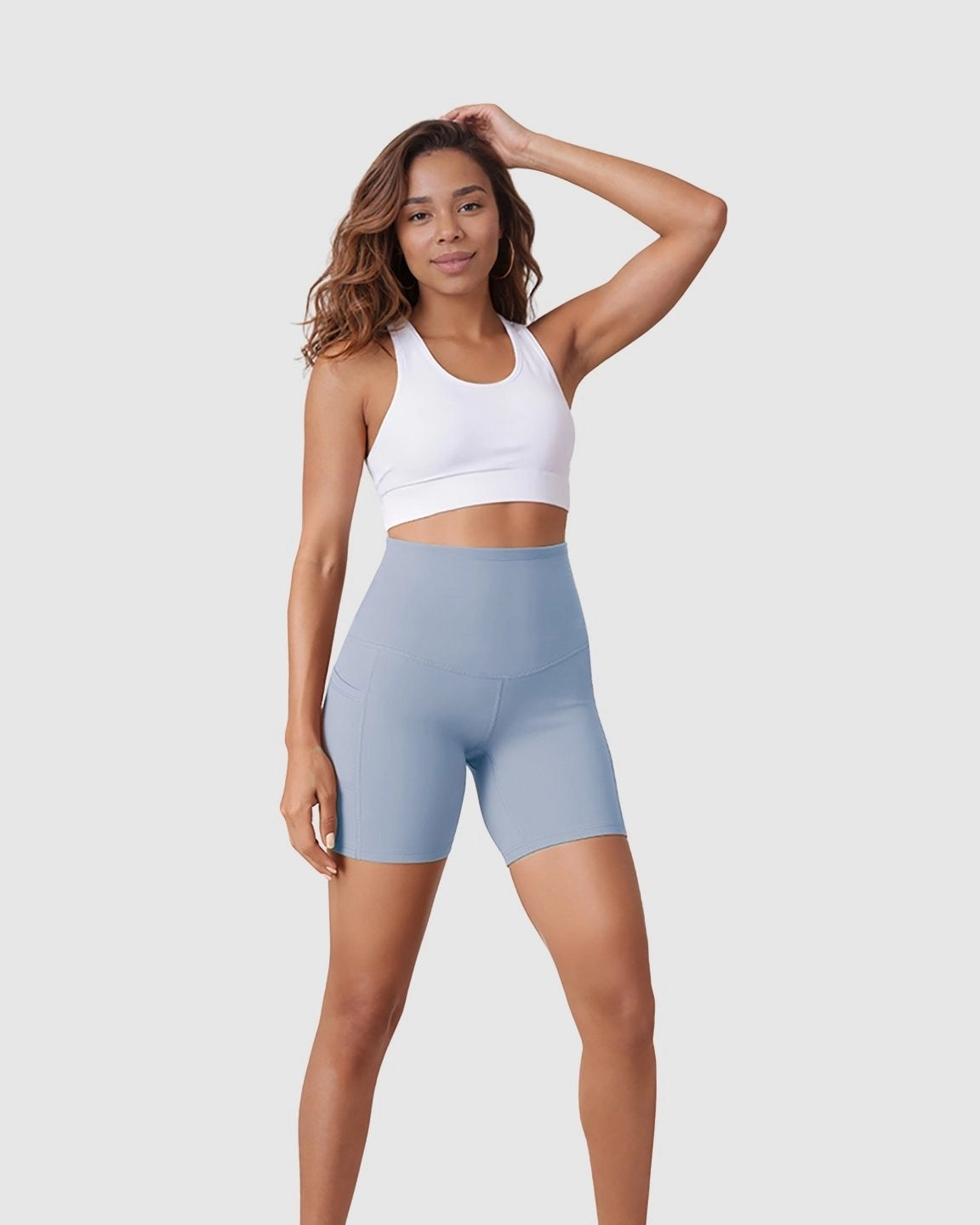 Over Belly Maternity Bike Short With Pockets