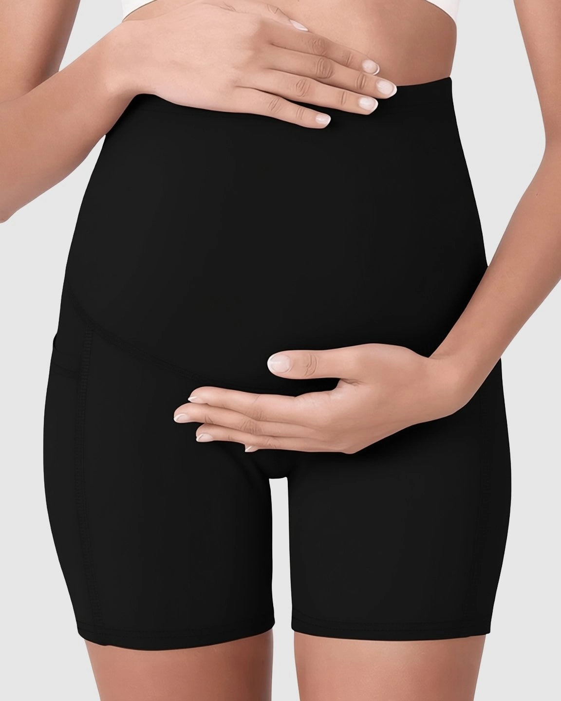 Over Belly Maternity Bike Short With Pockets