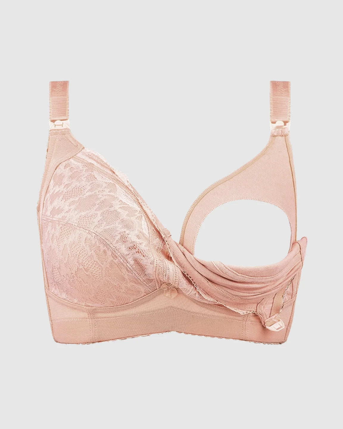 Lace Full-Cup Wire-Free Nursing Bra
