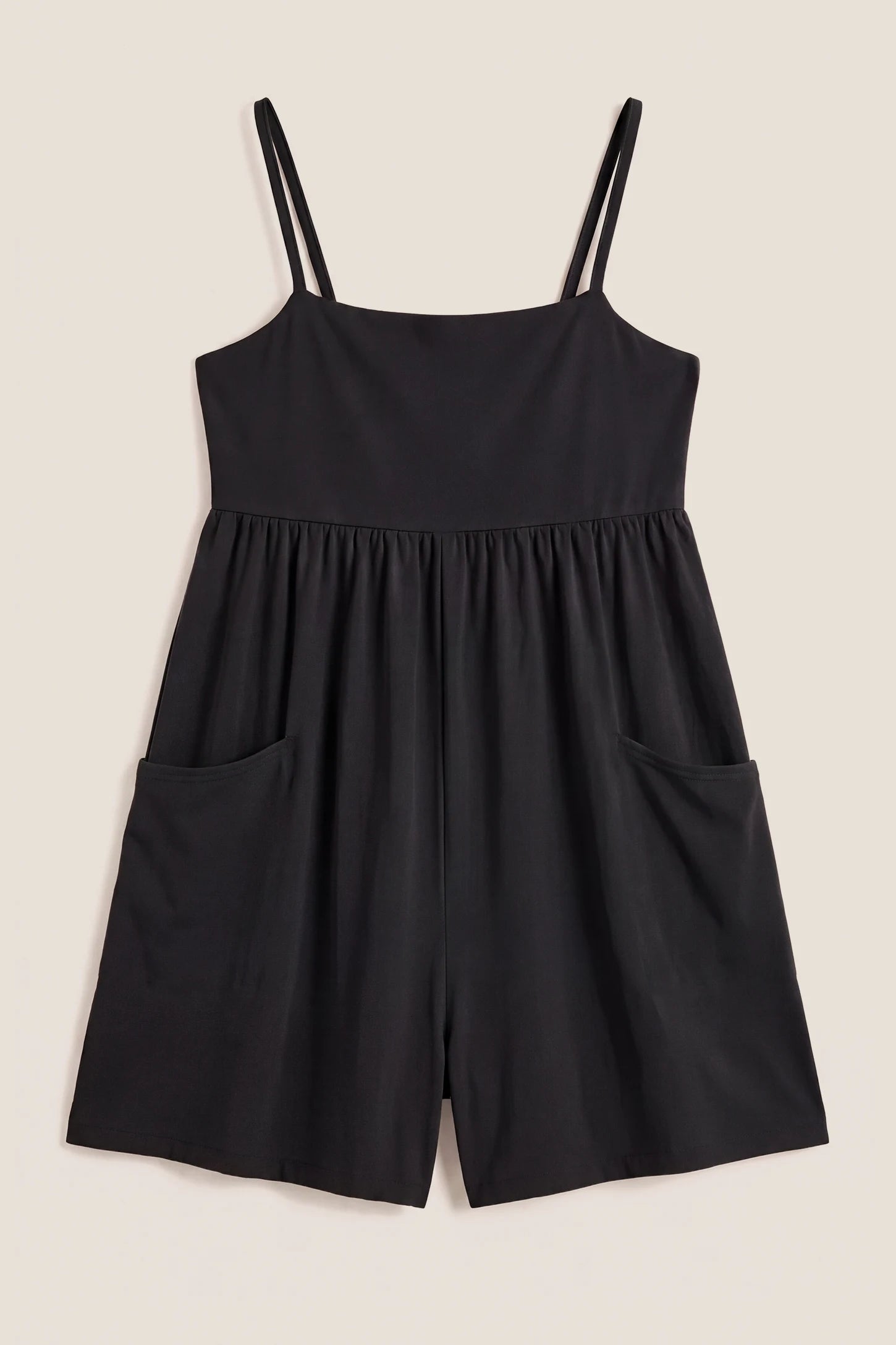 Spaghetti Strap Empire Waist Maternity Romper