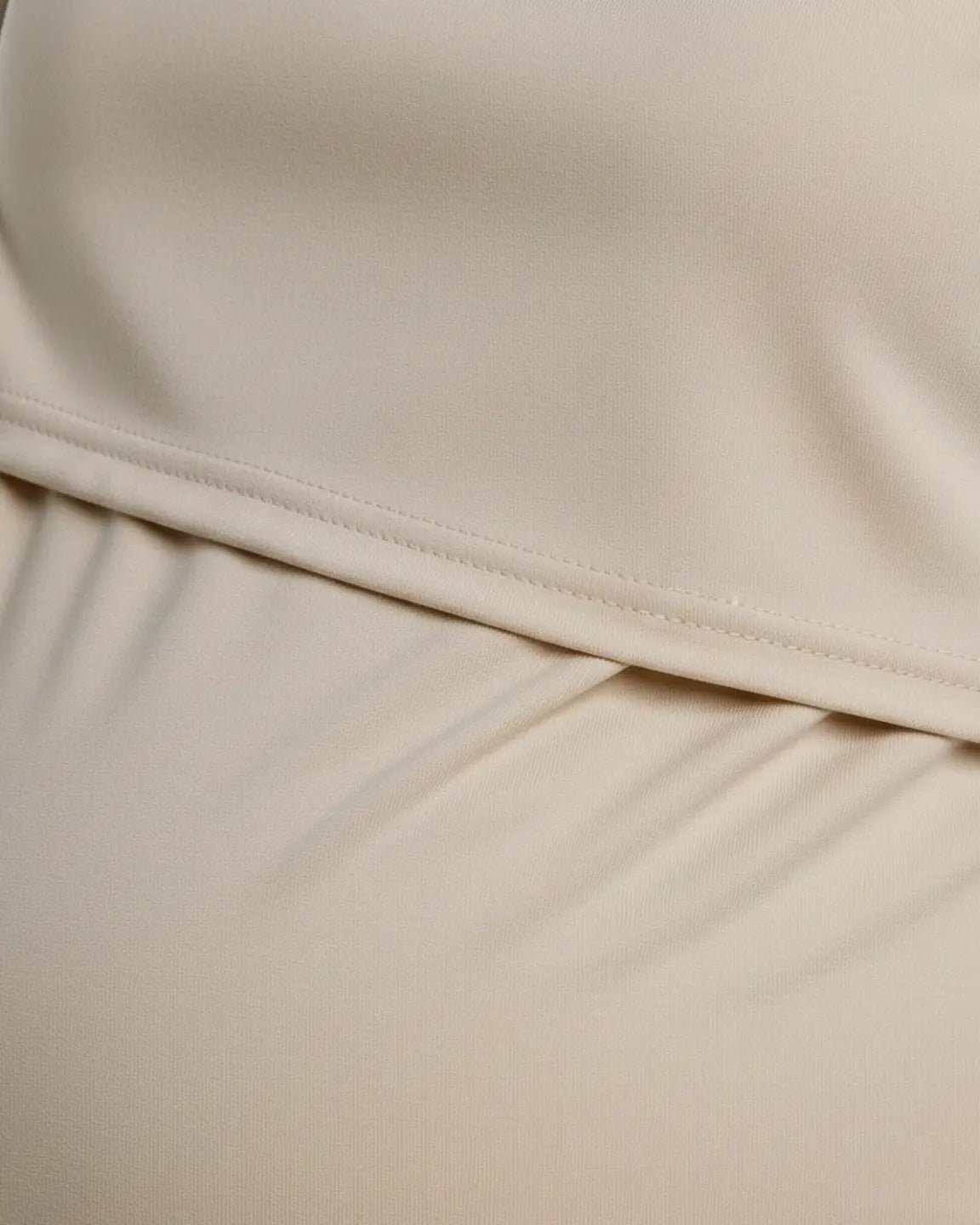 Round Neck Nursing Top With Feeding Port