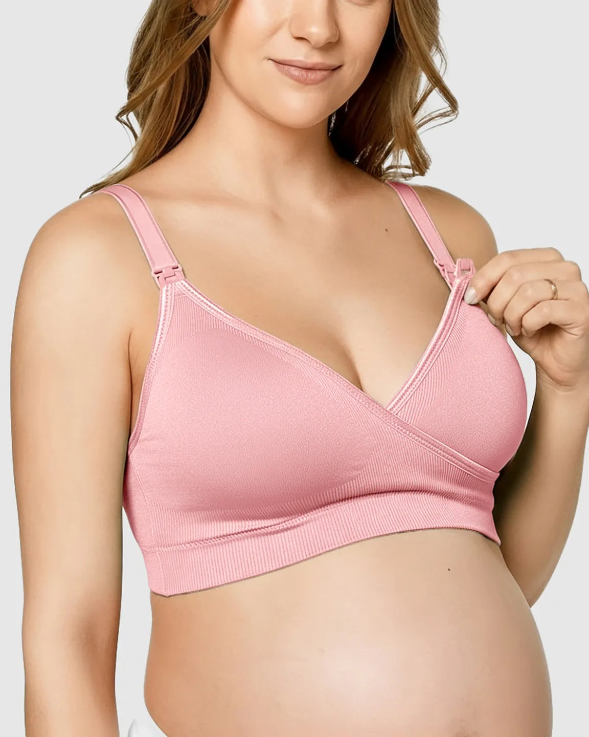 Seamless Front-Open Soft Stretch Nursing Bra