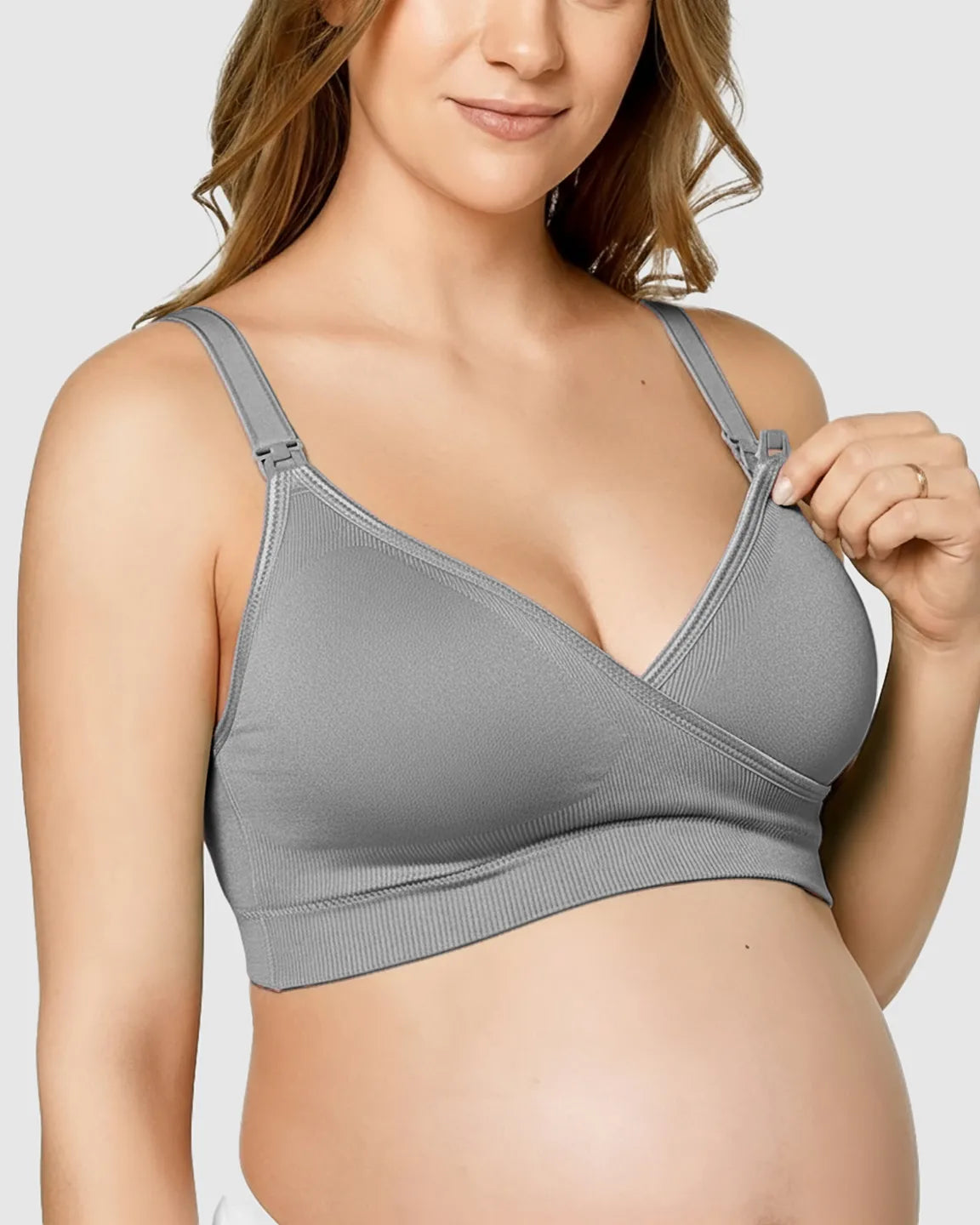 Seamless Front-Open Soft Stretch Nursing Bra