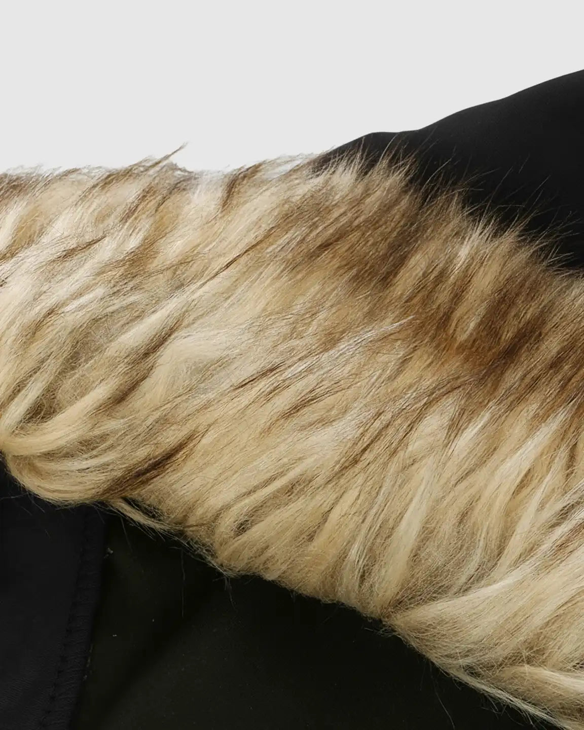 Fur Collar Hooded Long Maternity Jacket