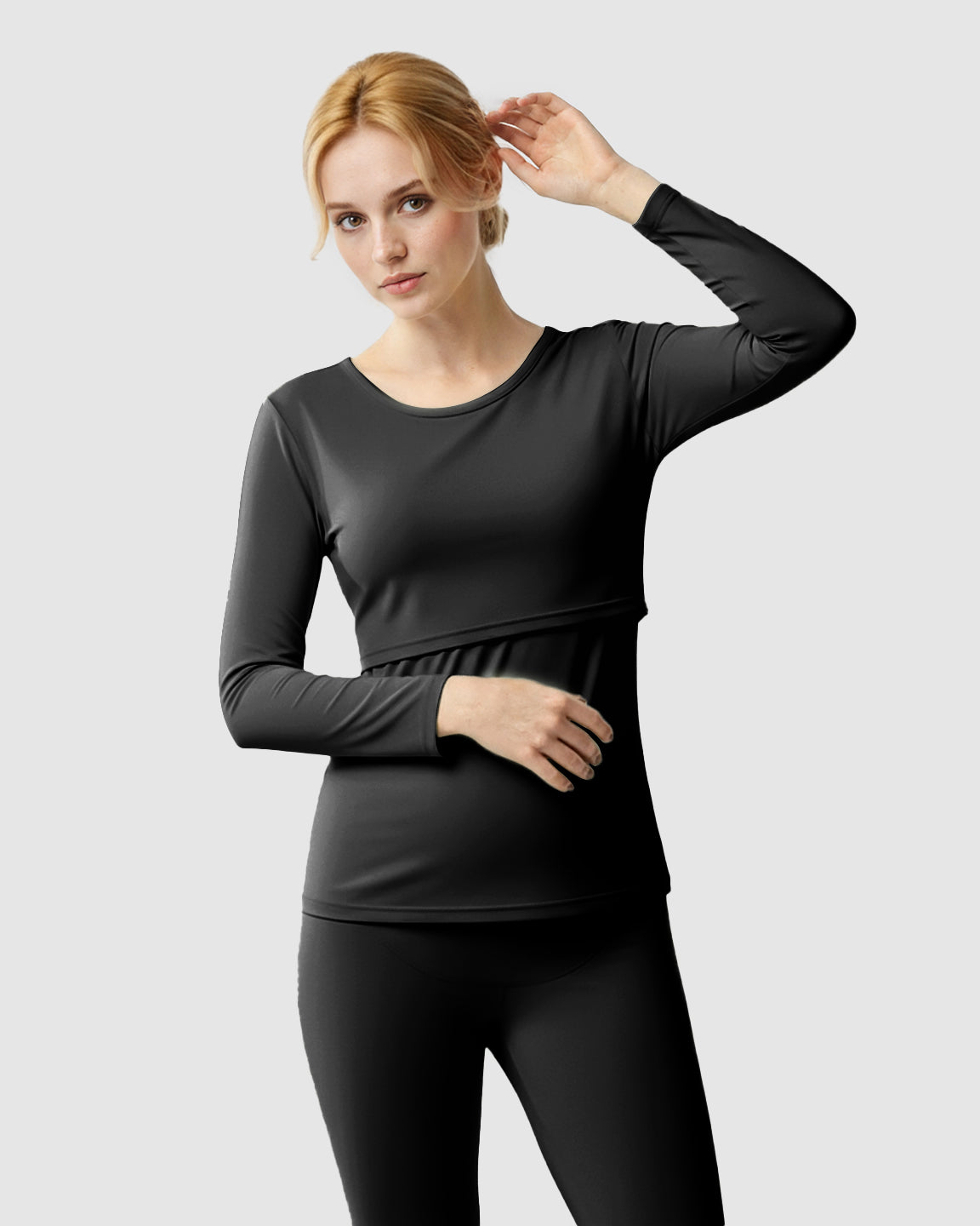 Thick Cotton Nursing Maternity Pajama Set