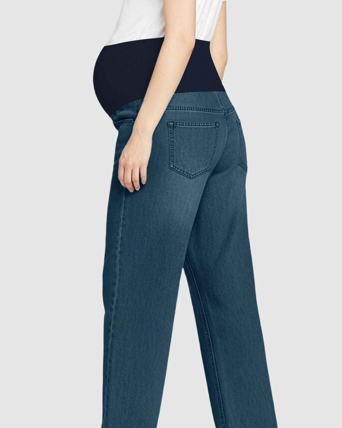 Soft Stretch Straight-Leg Maternity Jeans