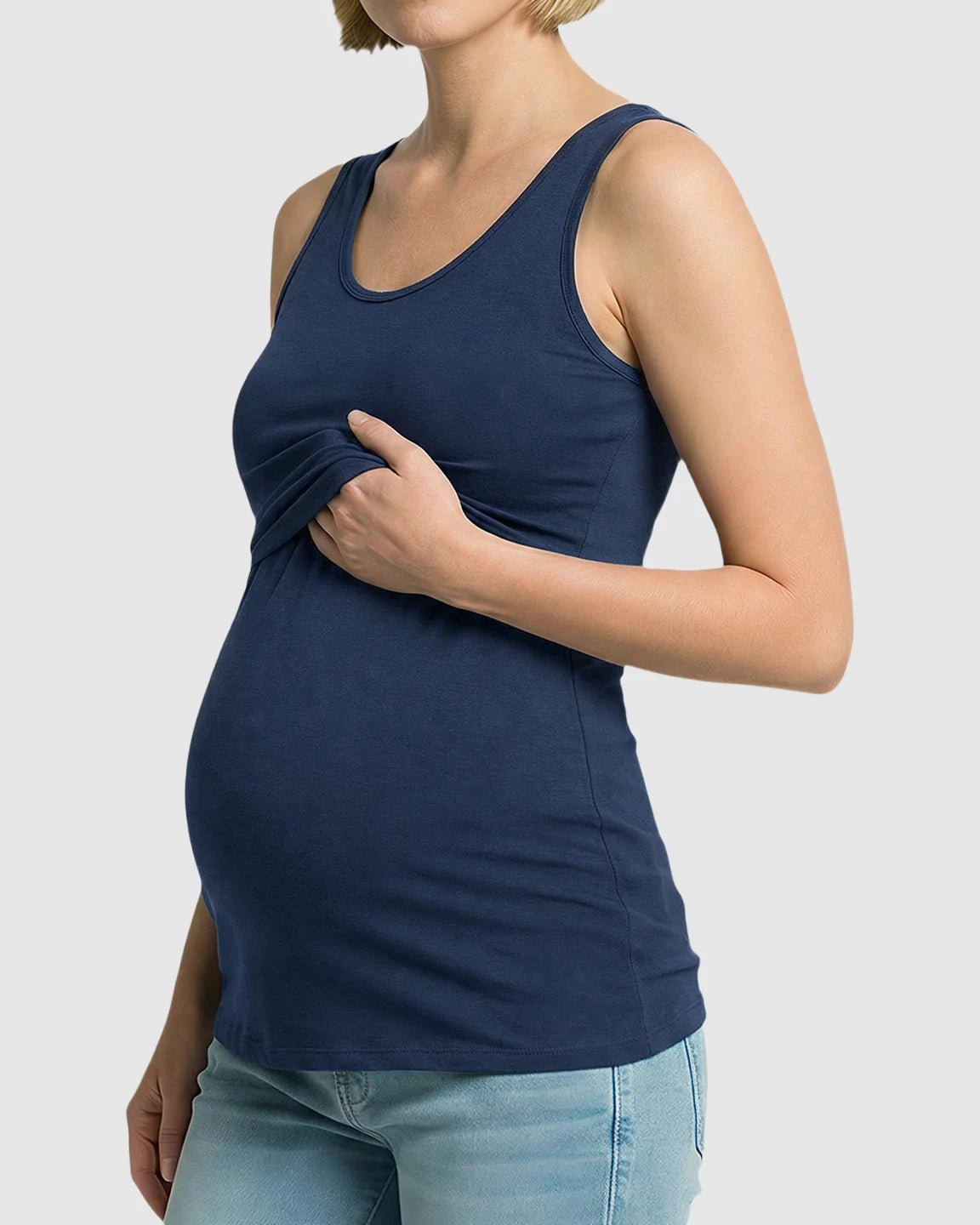 Stretch Nursing-Access Maternity Tank Top