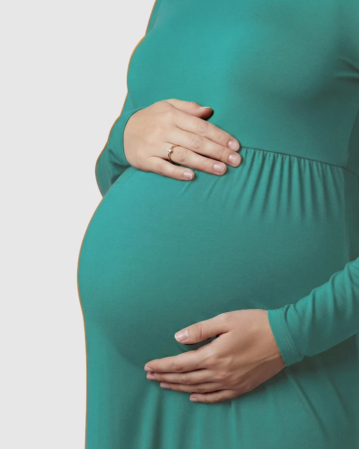 Empire Waist Elegant Maternity Photoshoot Dress