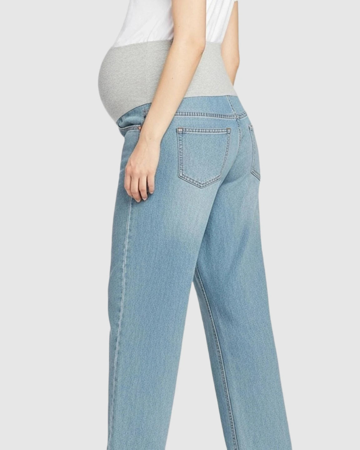 Soft Stretch Straight-Leg Maternity Jeans