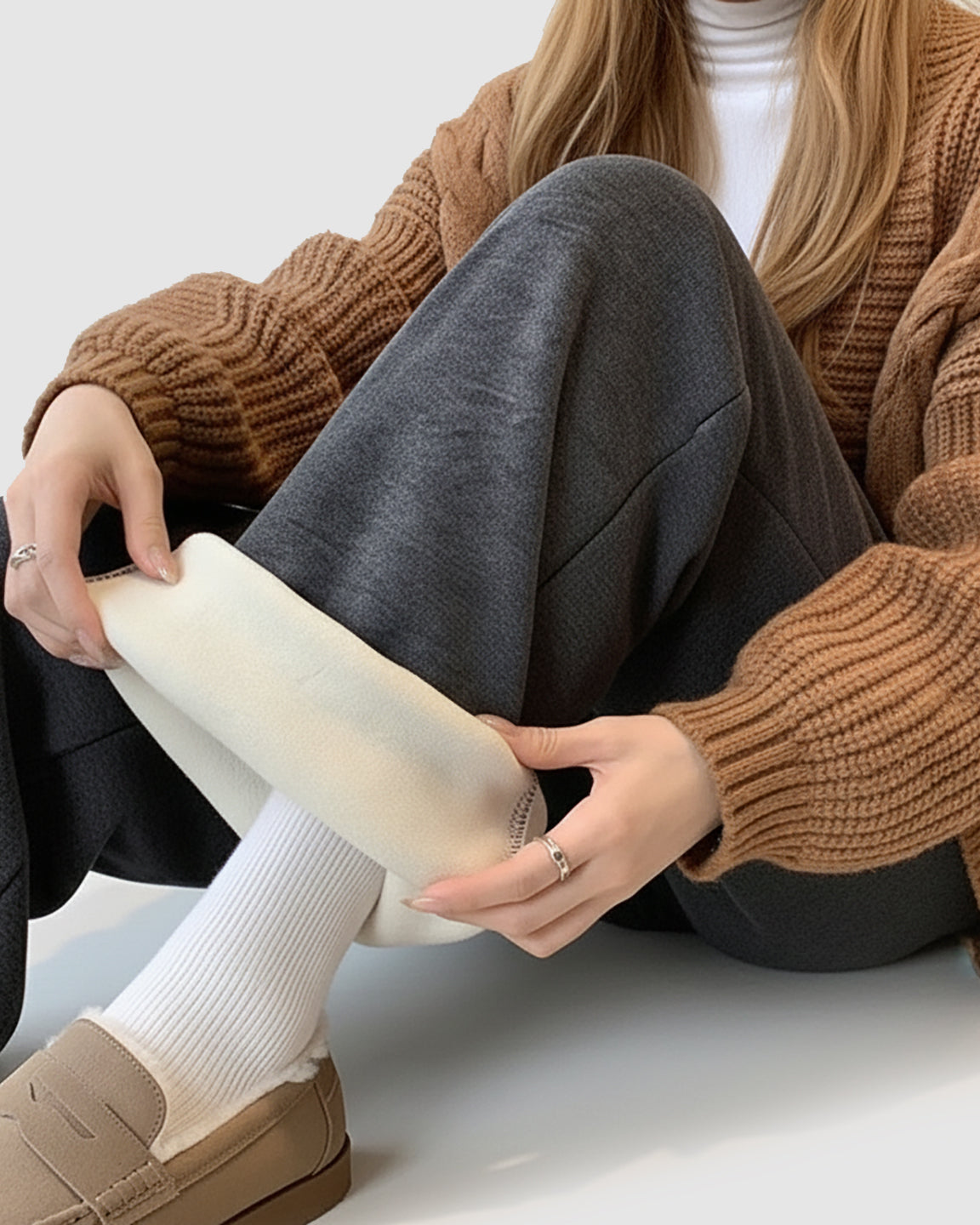 Wide-Leg Flowy Support Maternity Pants