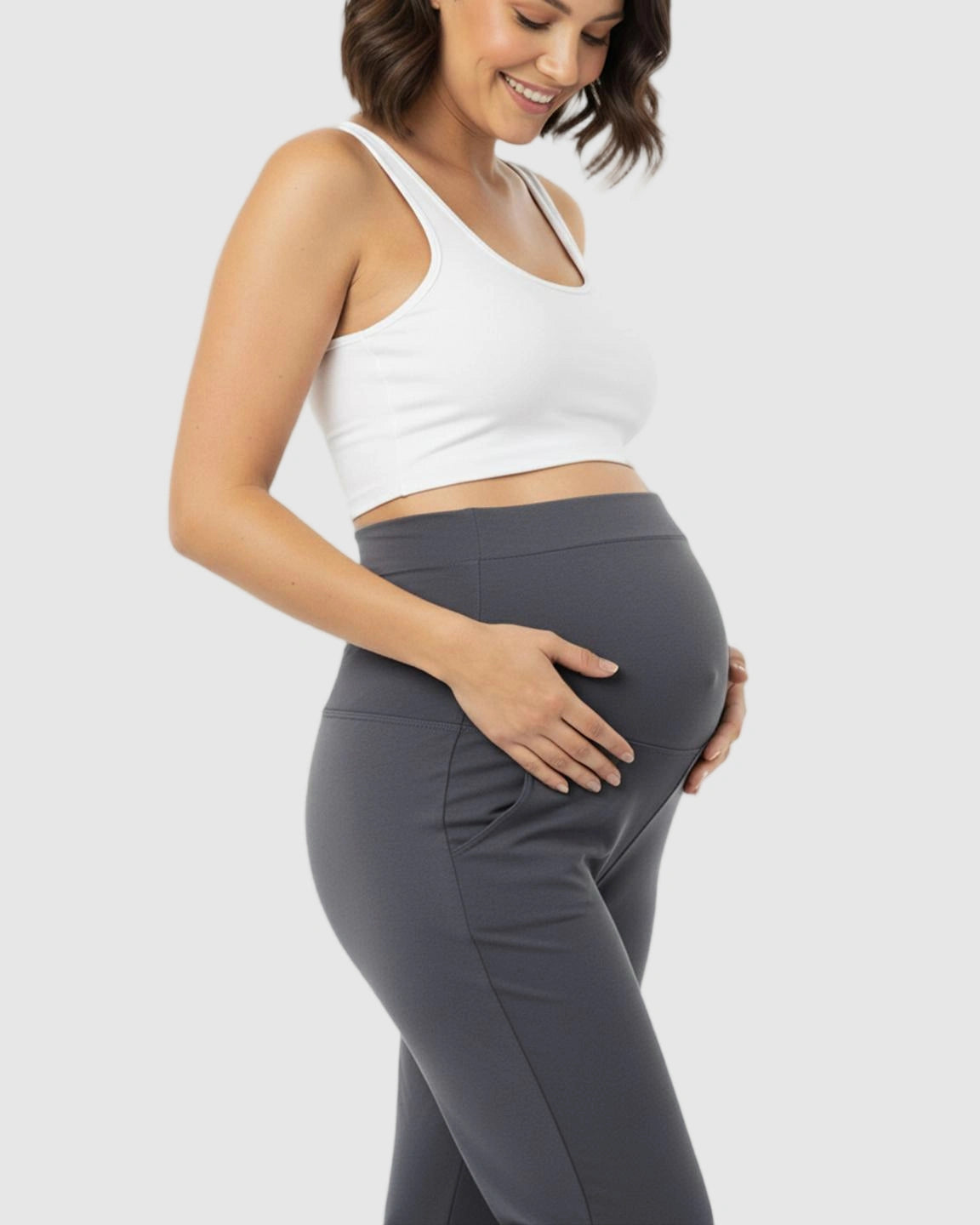 Stretch Flared with Pockets Maternity Pants