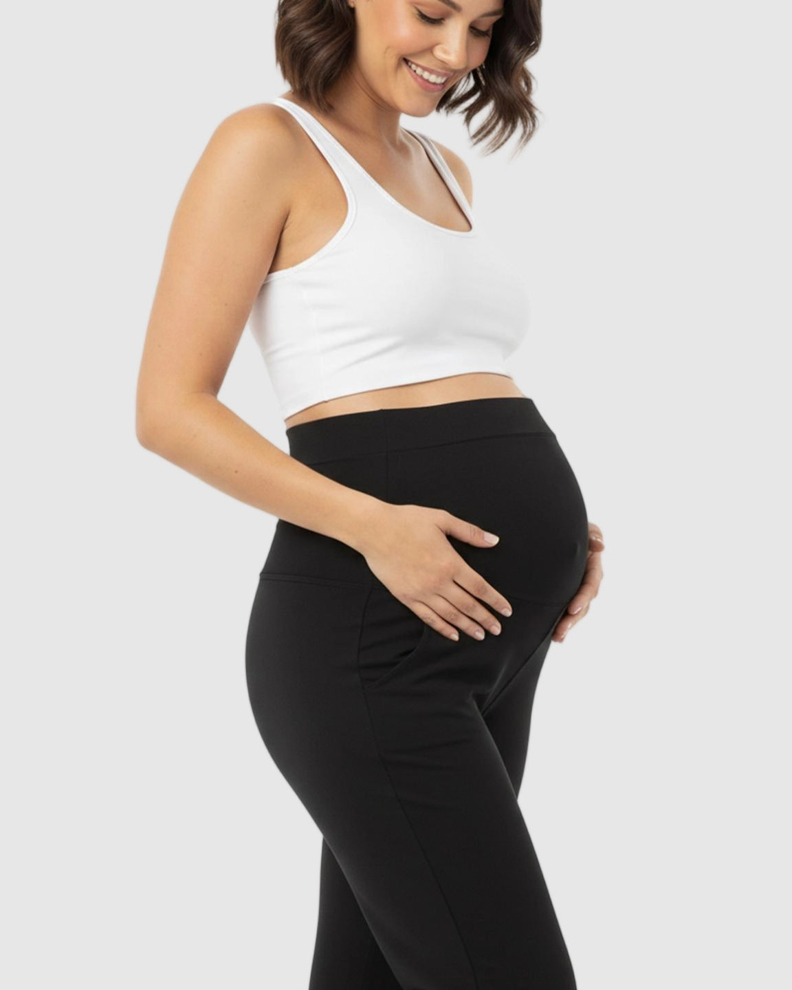 Stretch Flared with Pockets Maternity Pants