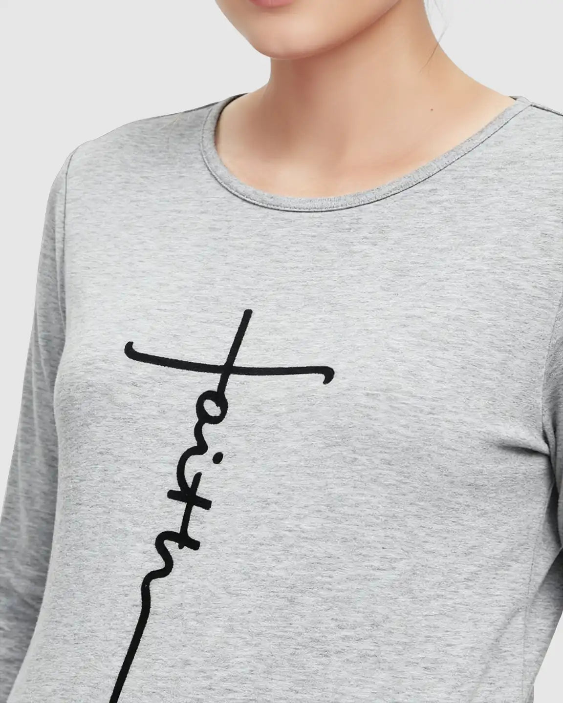 Ruched Side Long-Sleeve Maternity Top