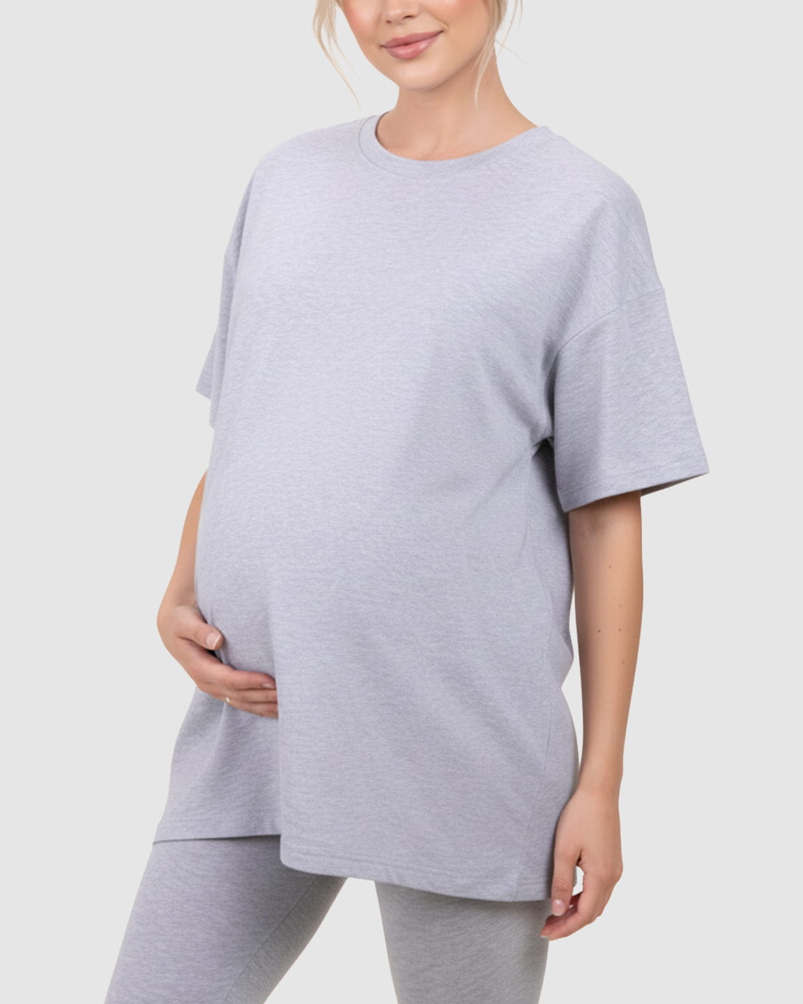 Soft-Stretch Casual-Lounge Maternity Loungewear Set
