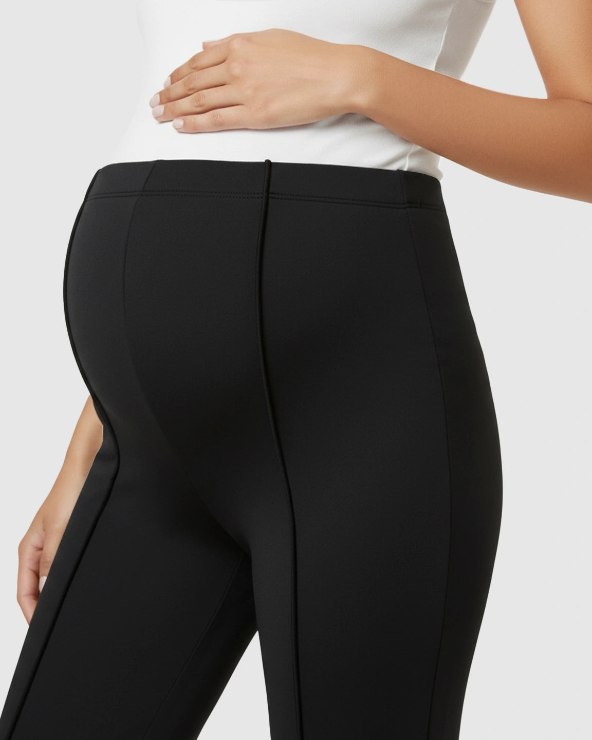Butt-Lifting Flared Maternity Pants