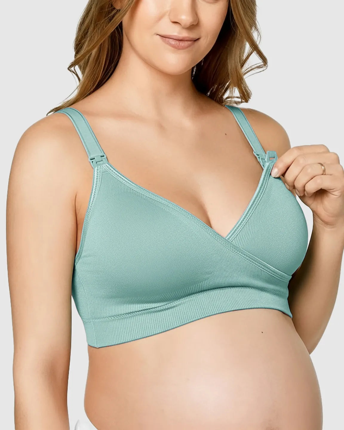 Seamless Front-Open Soft Stretch Nursing Bra