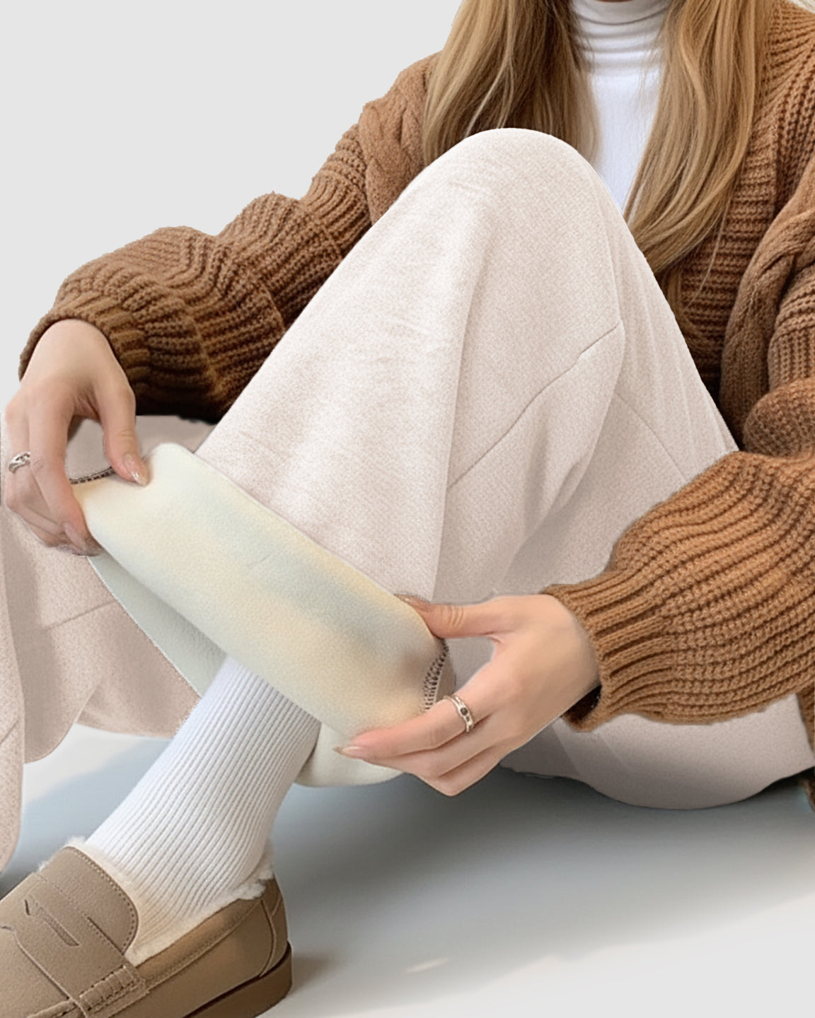 Wide-Leg Flowy Support Maternity Pants