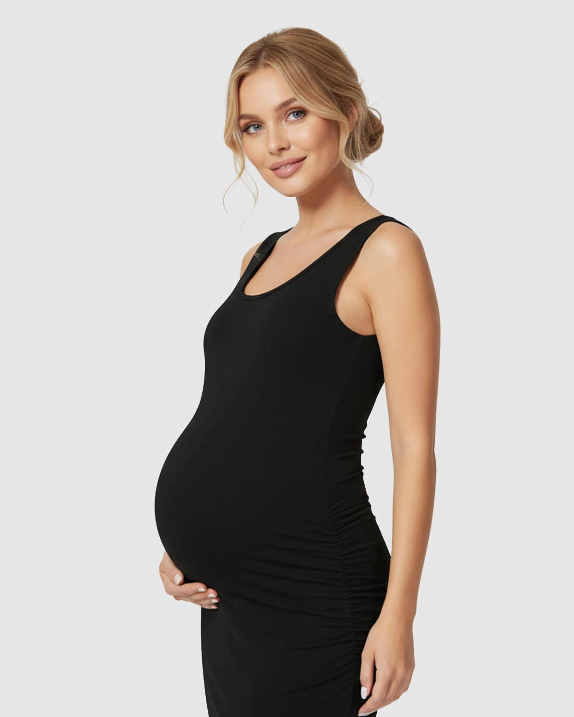 Sleeveless Camisole Bodycon Maternity Dress