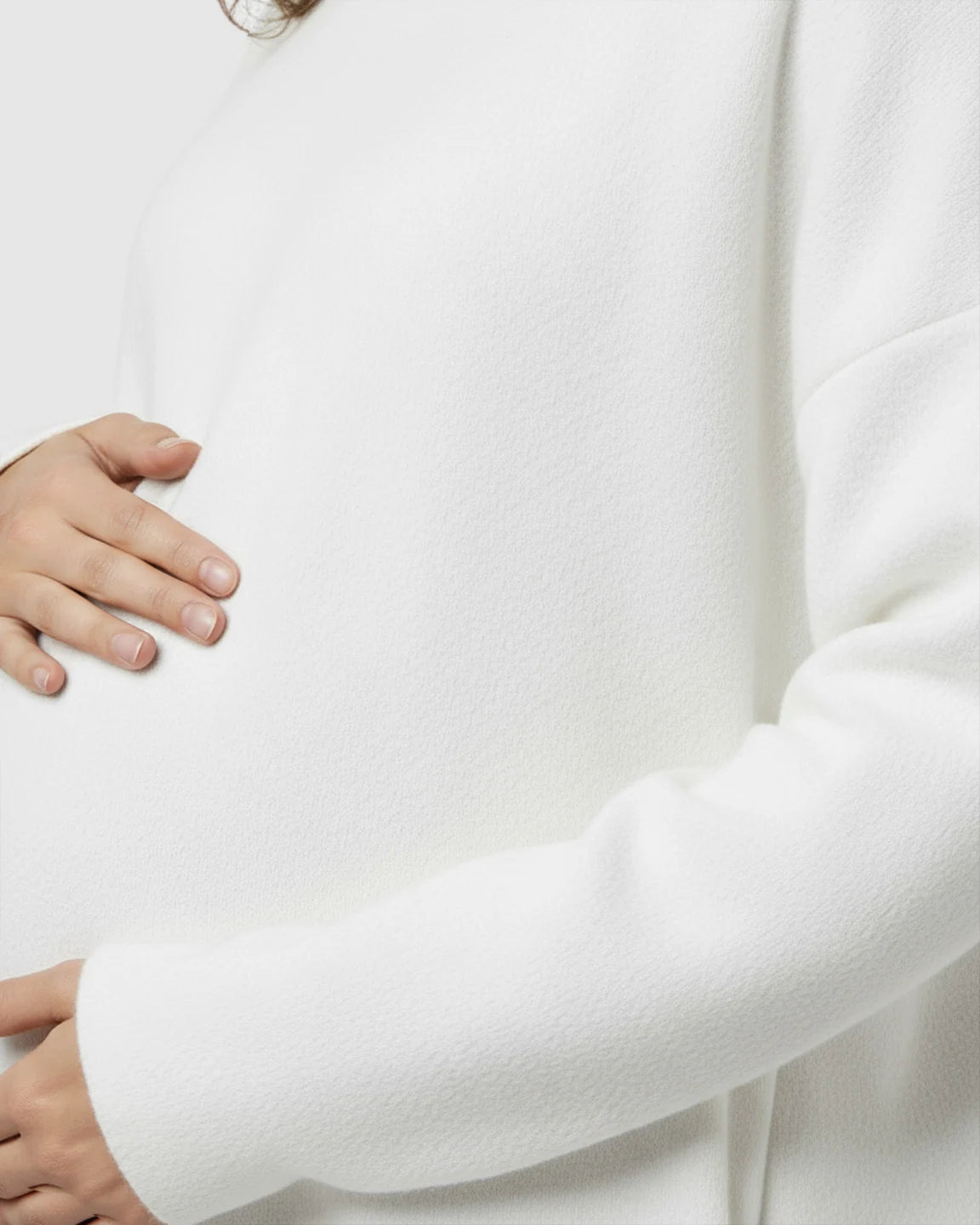 Cozy Woolen Loose-Fit Maternity Sweater