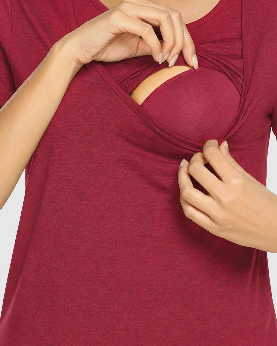 Easy Nursing-Access Modal Maternity Sleepwear