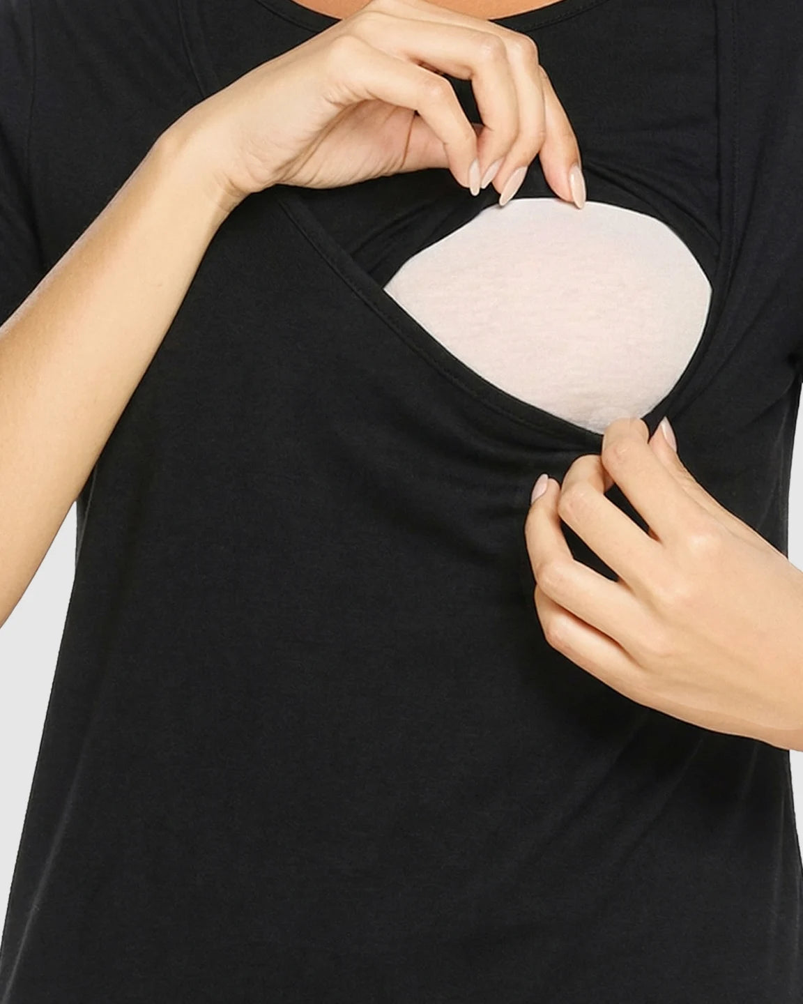 Easy Nursing-Access Modal Maternity Sleepwear