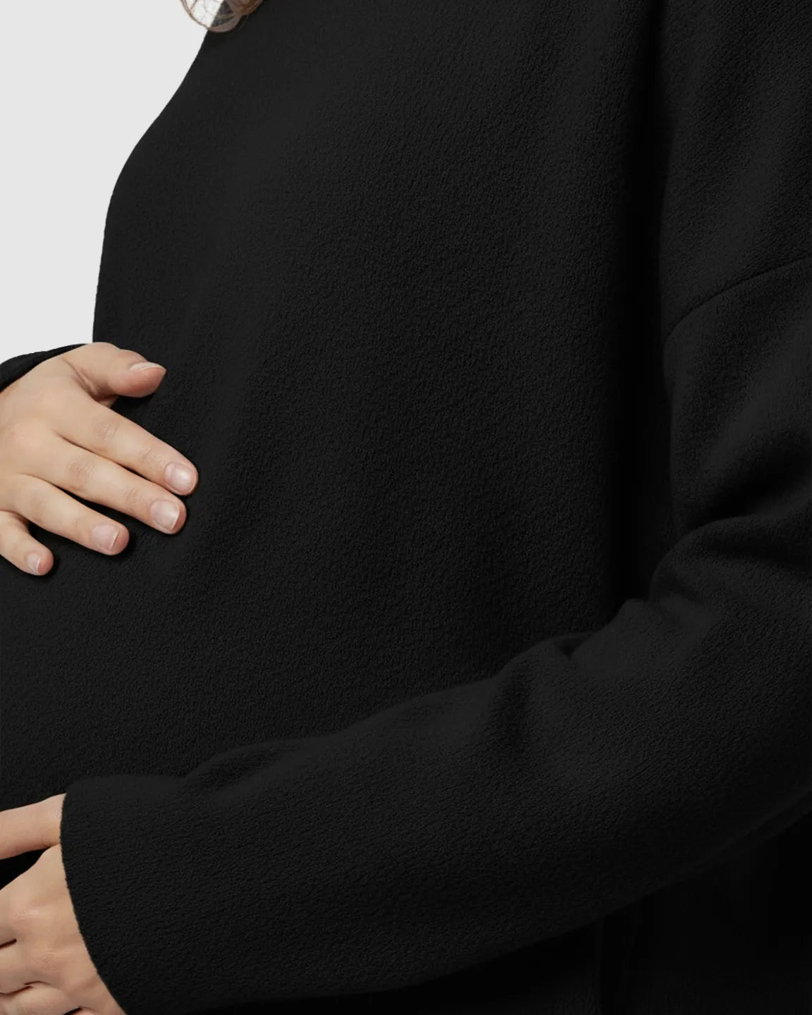 Cozy Woolen Loose-Fit Maternity Sweater